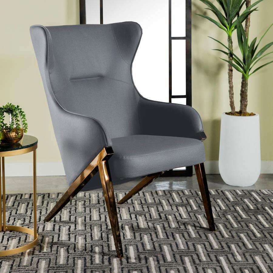 Walker - Upholstered High Wingback Accent Chair - Best Buy Furniture