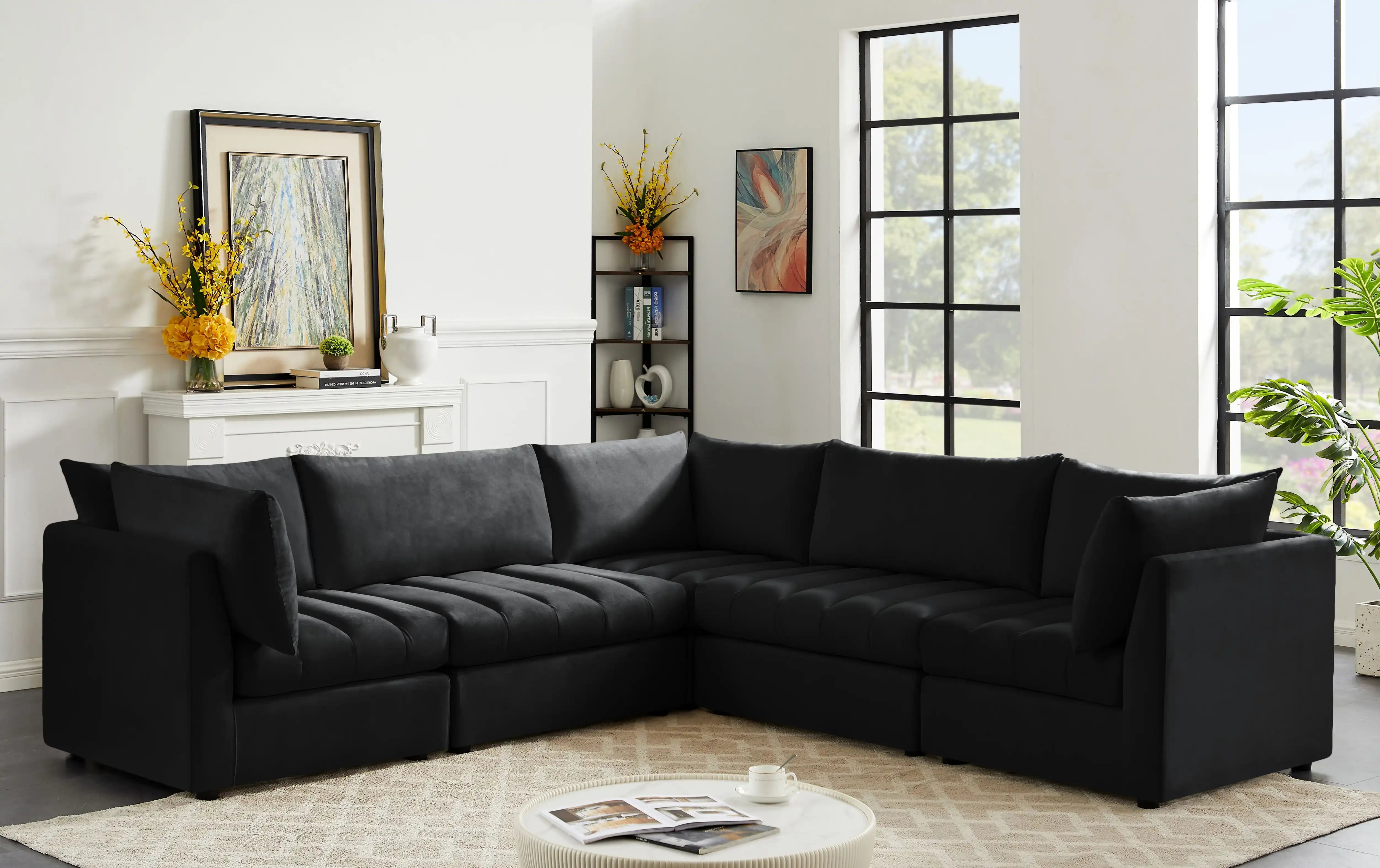 Jacob - Modular Corner Sectional 5 Piece - Best Buy Furniture