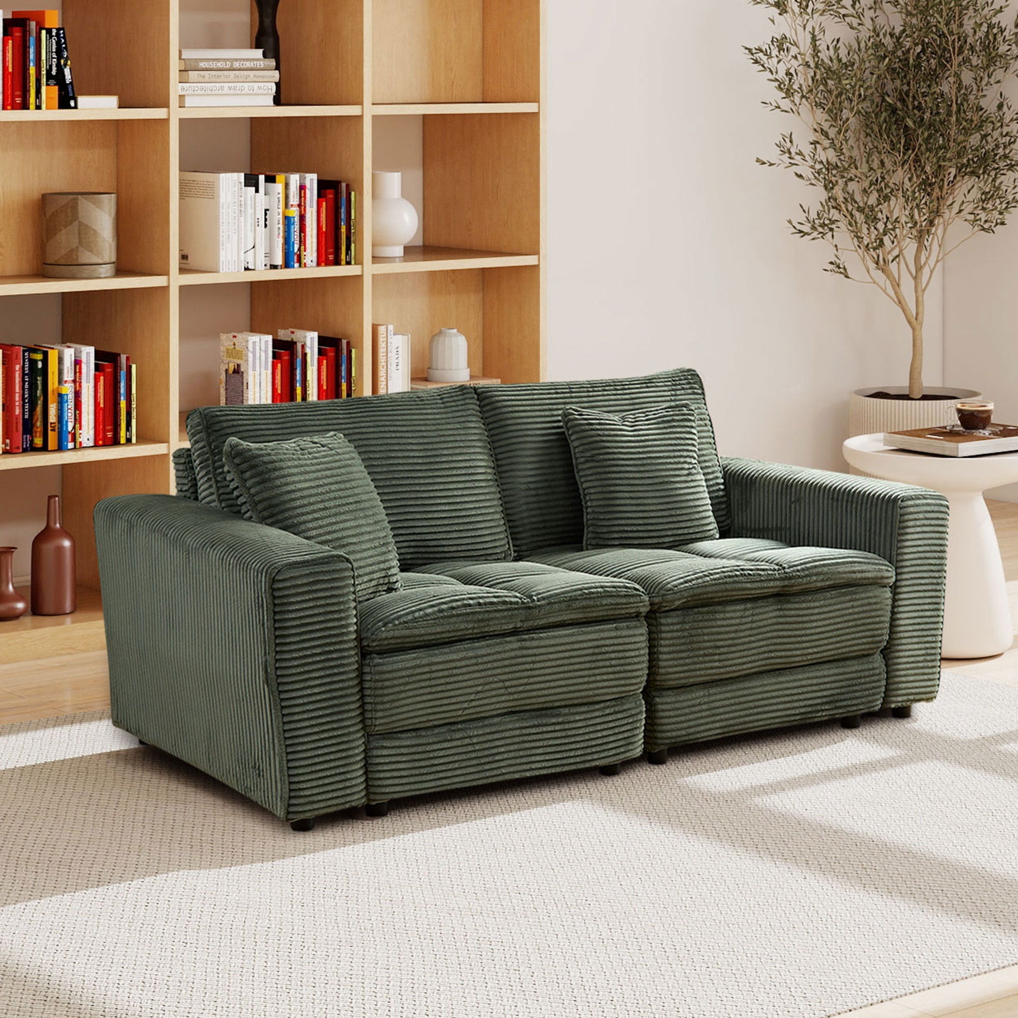 2 Seats(complimentary 2 pillows),Couch with Detachable Seat & Back Cushion - Best Buy Furniture