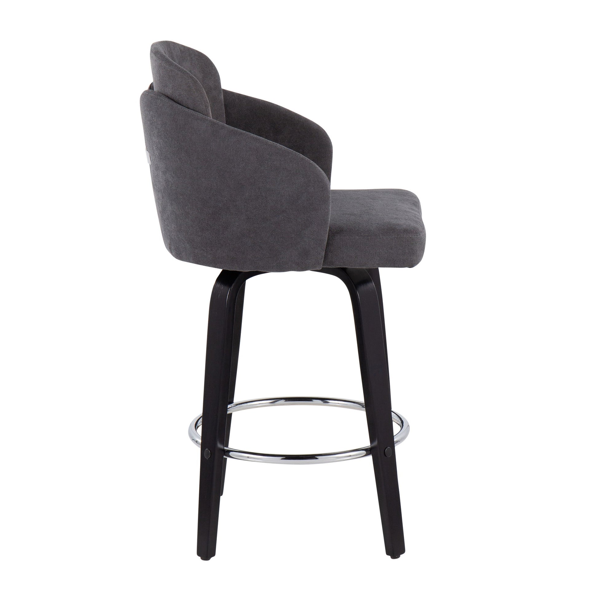 Dahlia - Contemporary Counter Stool Round Footrest (Set of 2) - Best Buy Furniture