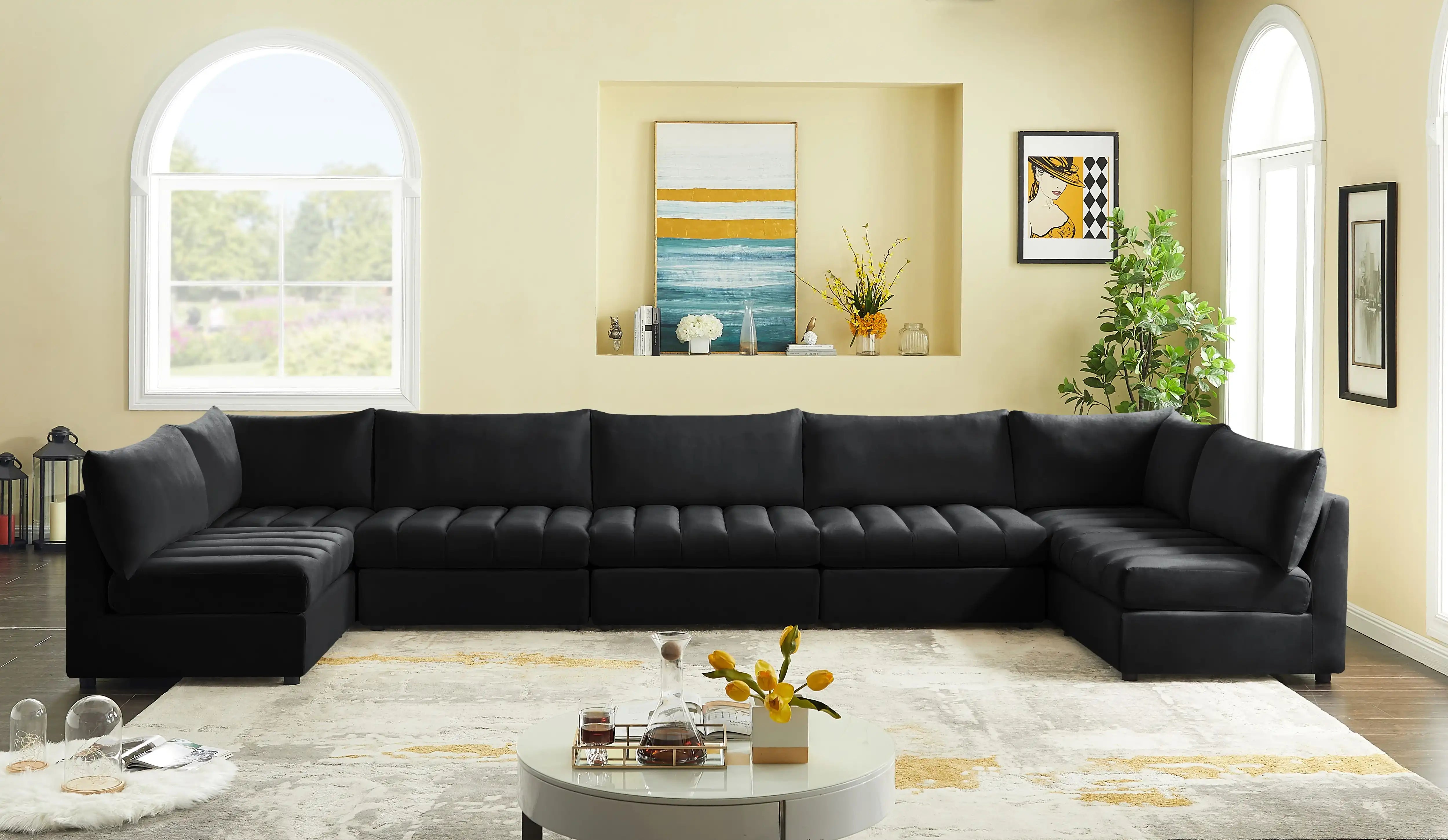 Jacob - Modular U-Shaped Sectional 7 Piece - Best Buy Furniture