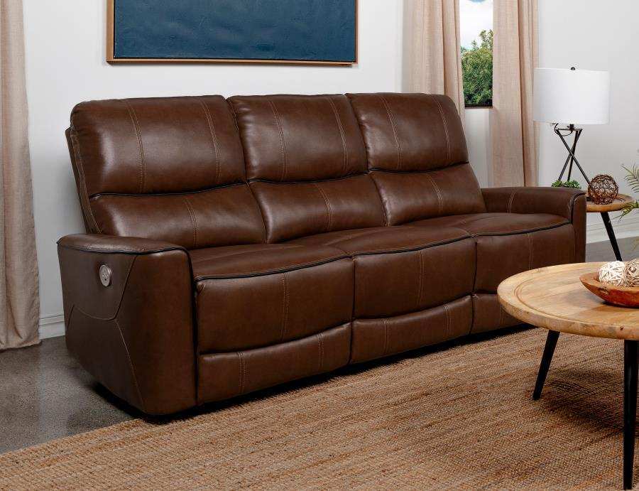 Greenfield - Upholstered Power Reclining Sofa - Best Buy Furniture