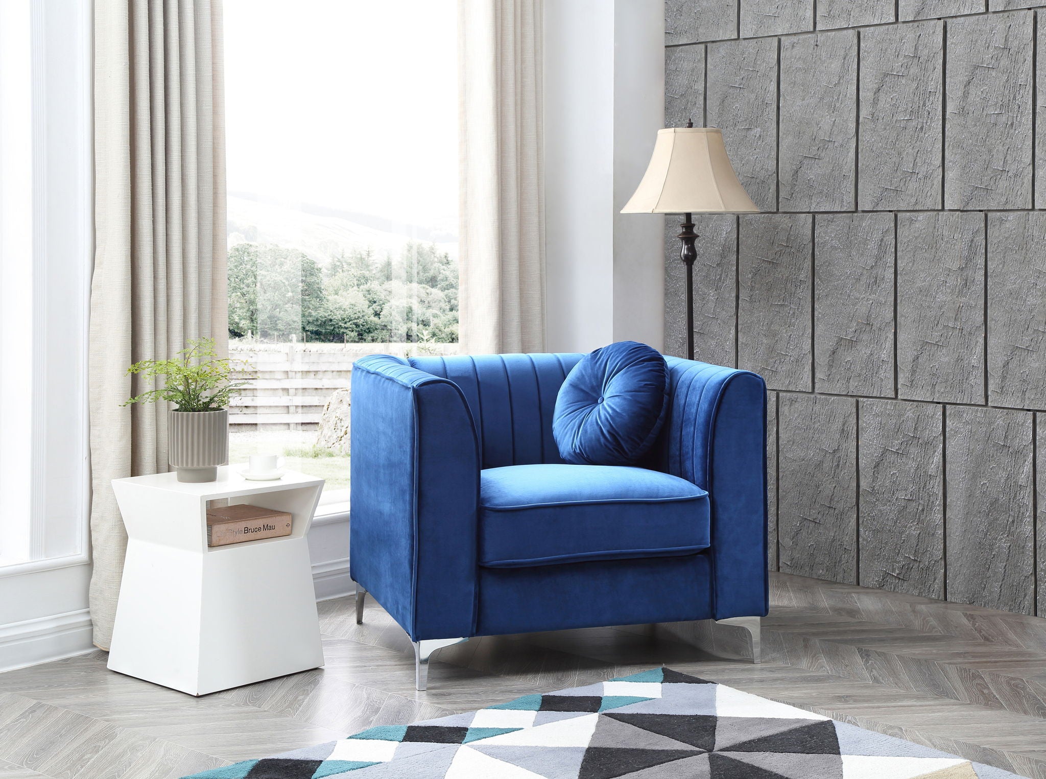 Contemporary Sloped Armchair - Best Buy Furniture