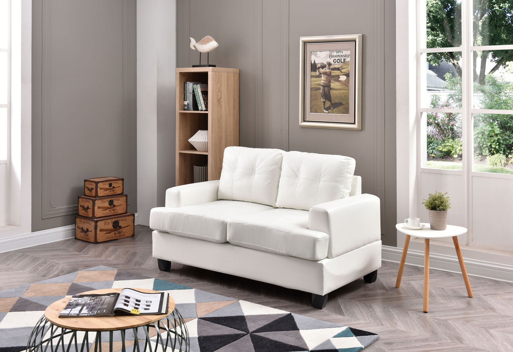 Stylish Transitional Loveseat For Two - Best Buy Furniture