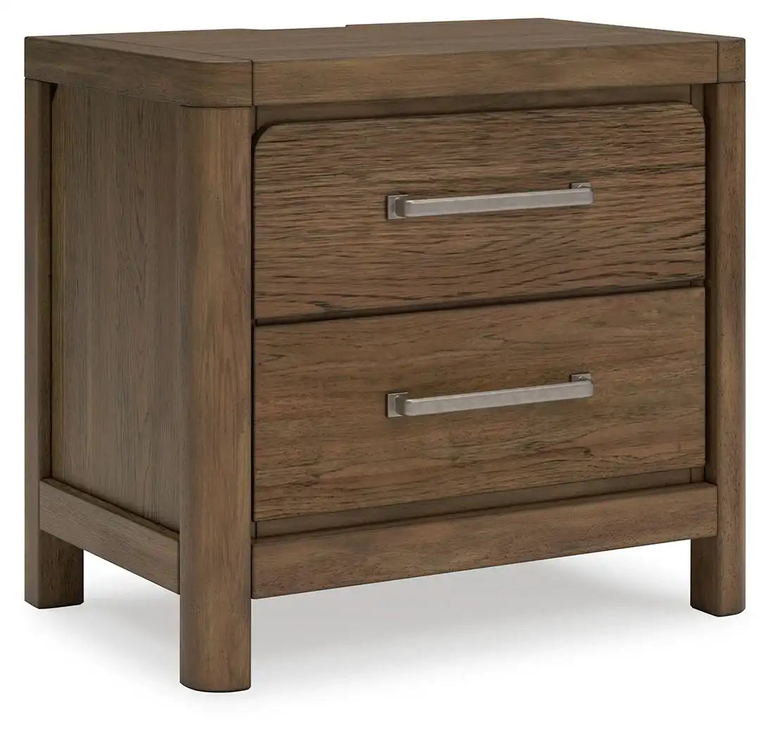 Cabalynn - Two Drawer Night Stand - Light Brown - Best Buy Furniture