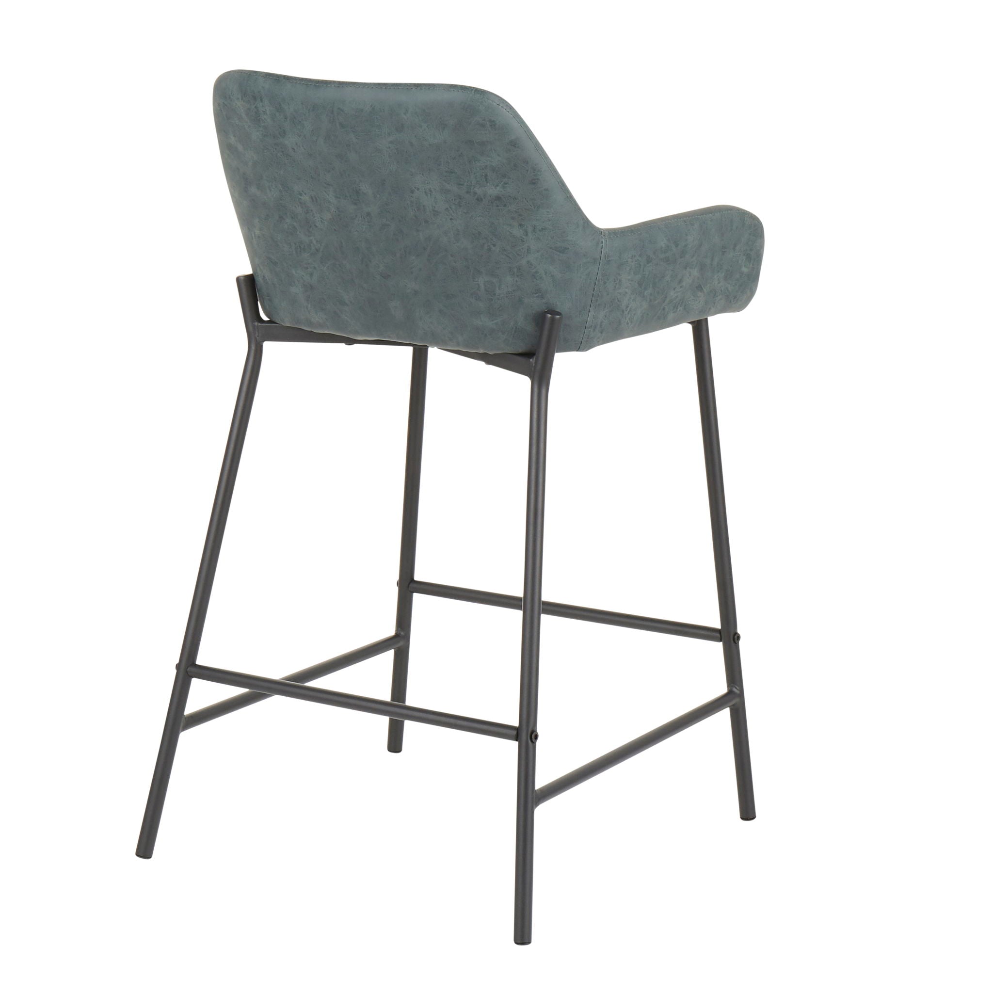 Daniella - Industrial Fixed Height Counter Stool (Set of 2) - Best Buy Furniture