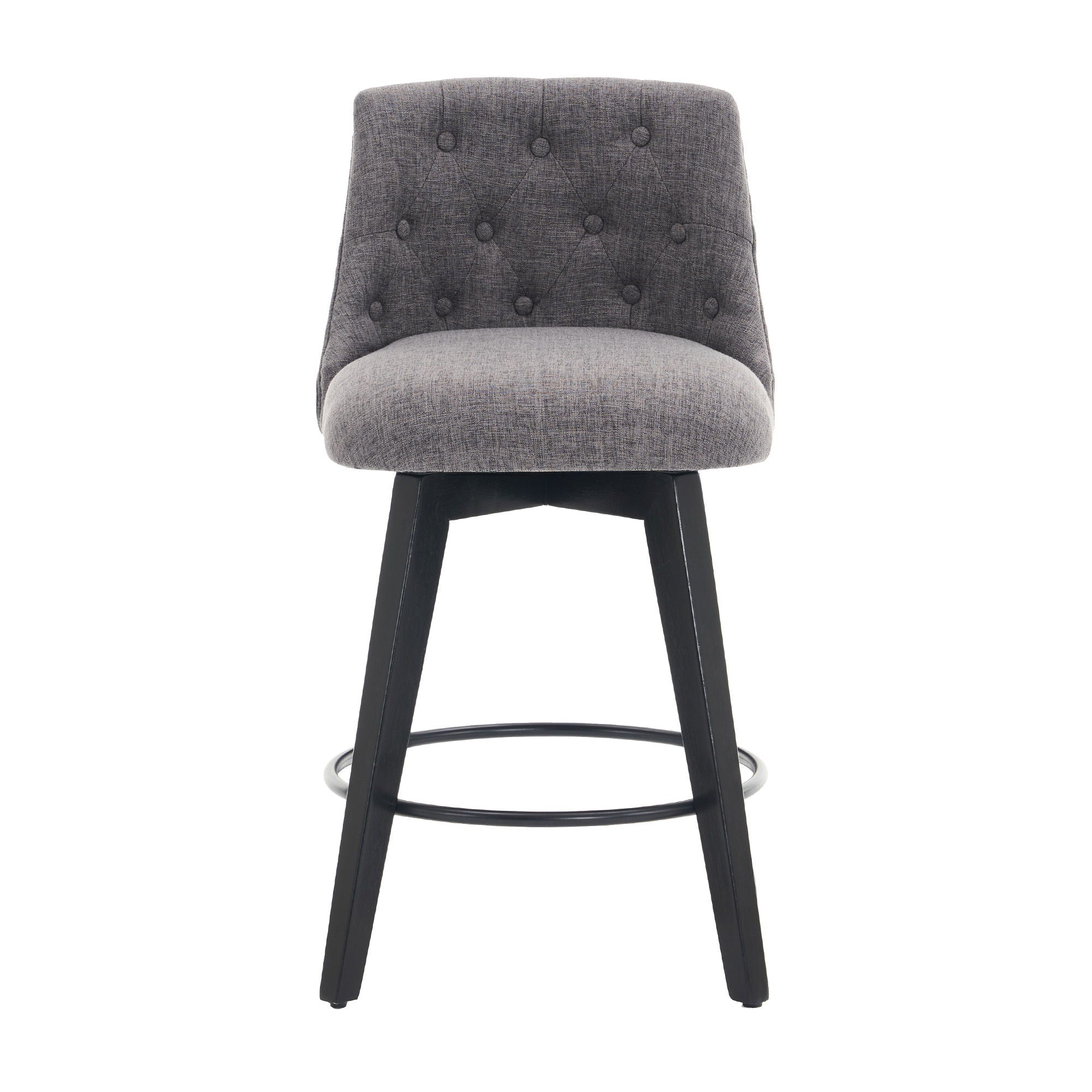 Swivel Bar Stools & Button Tufted Back (Set of 2) - Best Buy Furniture