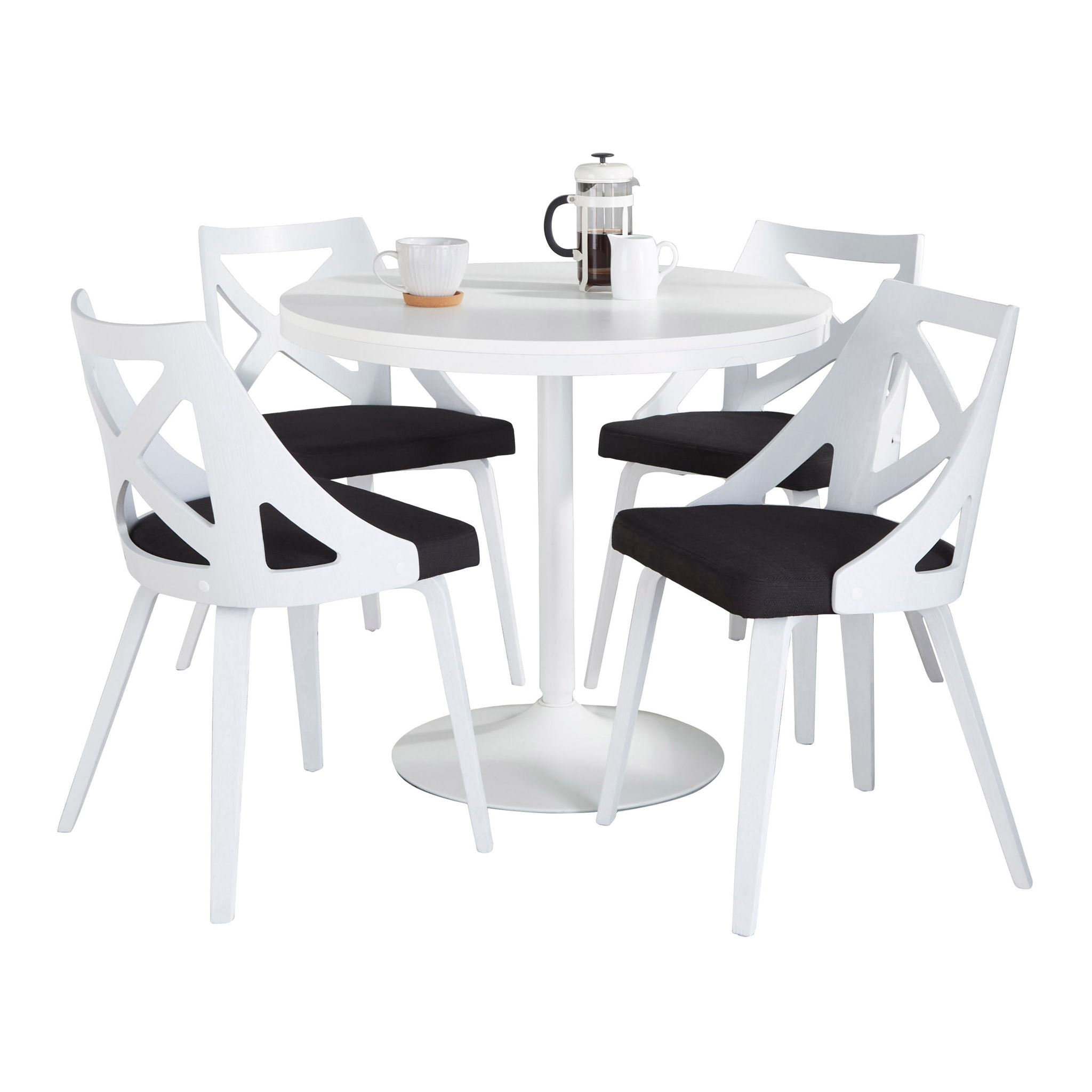 Dakota Charlotte - 5 Piece Contemporary Design, Dining Set - Best Buy Furniture