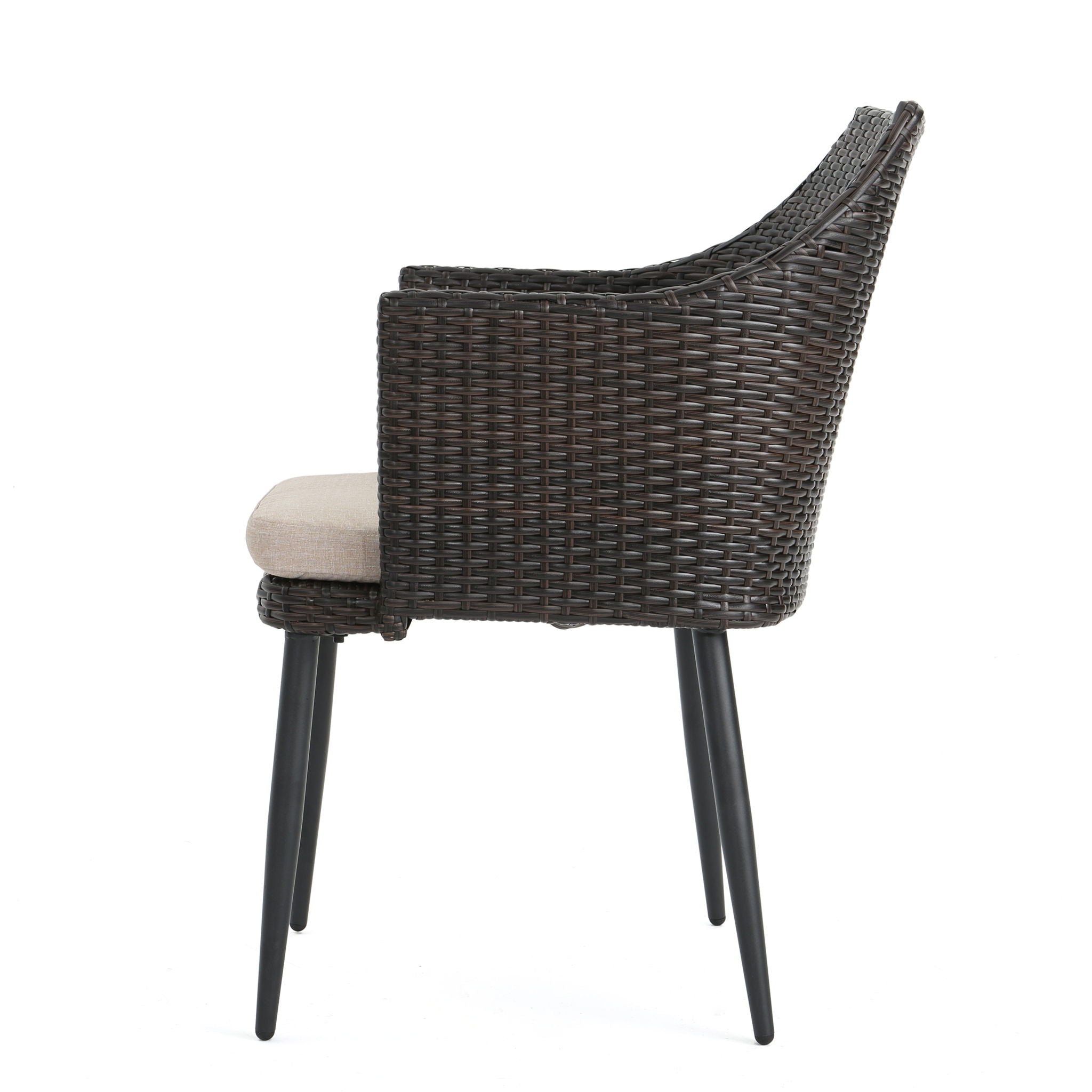 Kenneth - 3 Pieces Chat Set Outdoor Furniture - Brown Multi - Best Buy Furniture