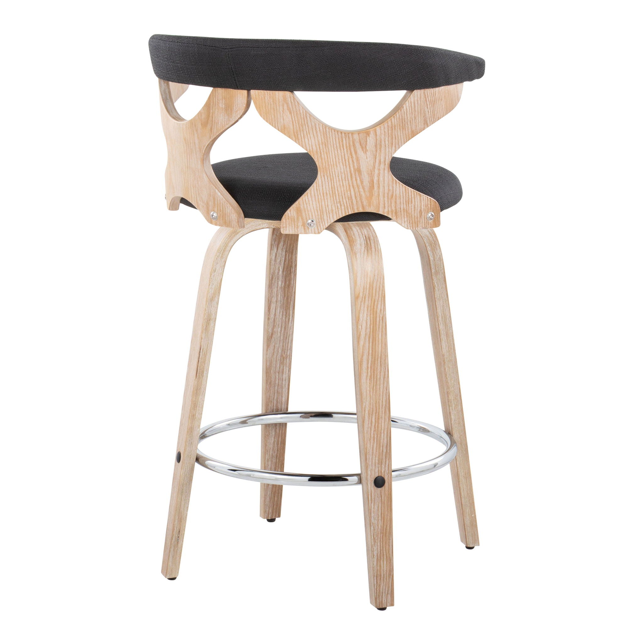 Gardenia - Mid Century Modern Fixed Height Counter Stool With Swivel (Set of 2) - Best Buy Furniture