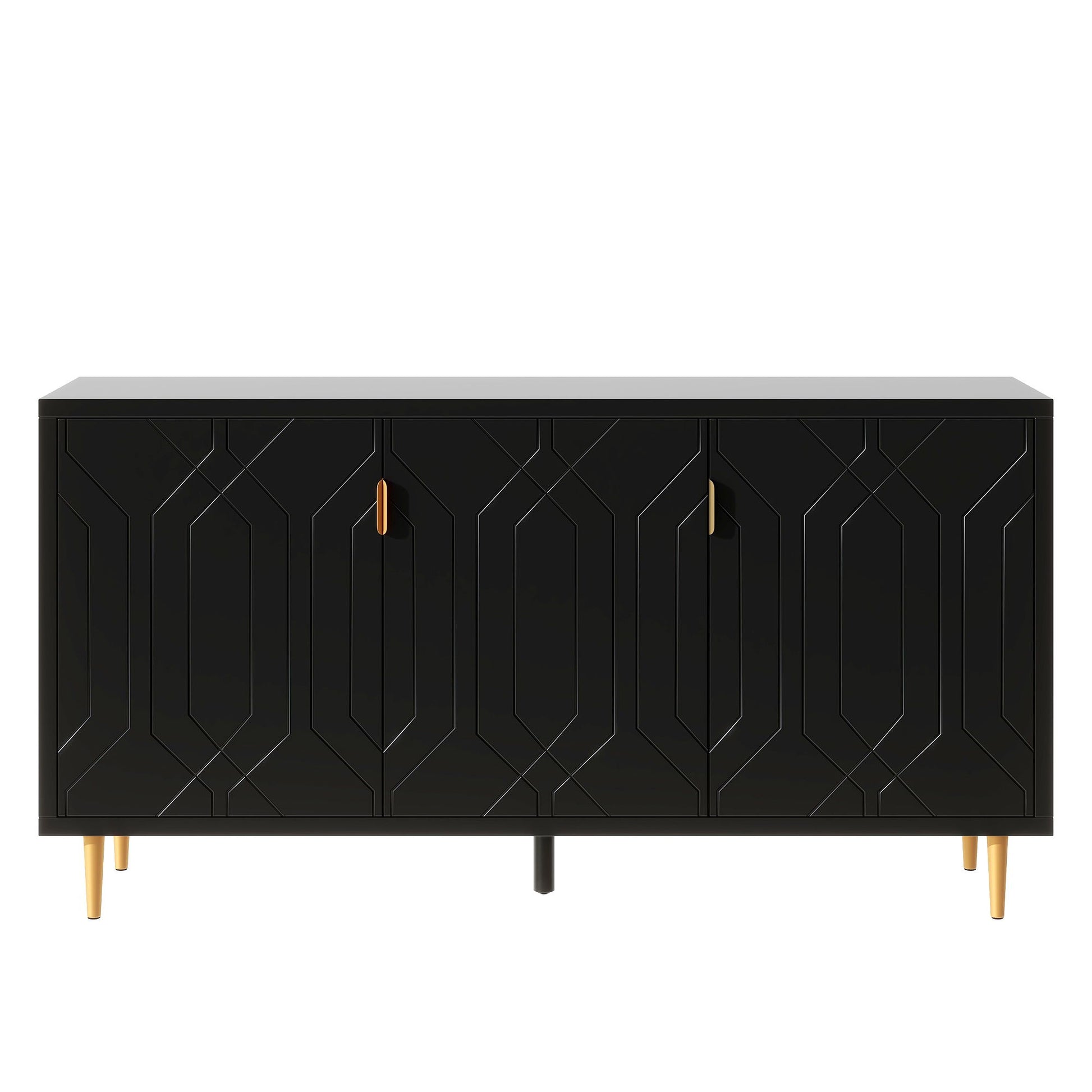 Modern TV Stand With 3 Doors And Adjustable Shelves - Best Buy Furniture