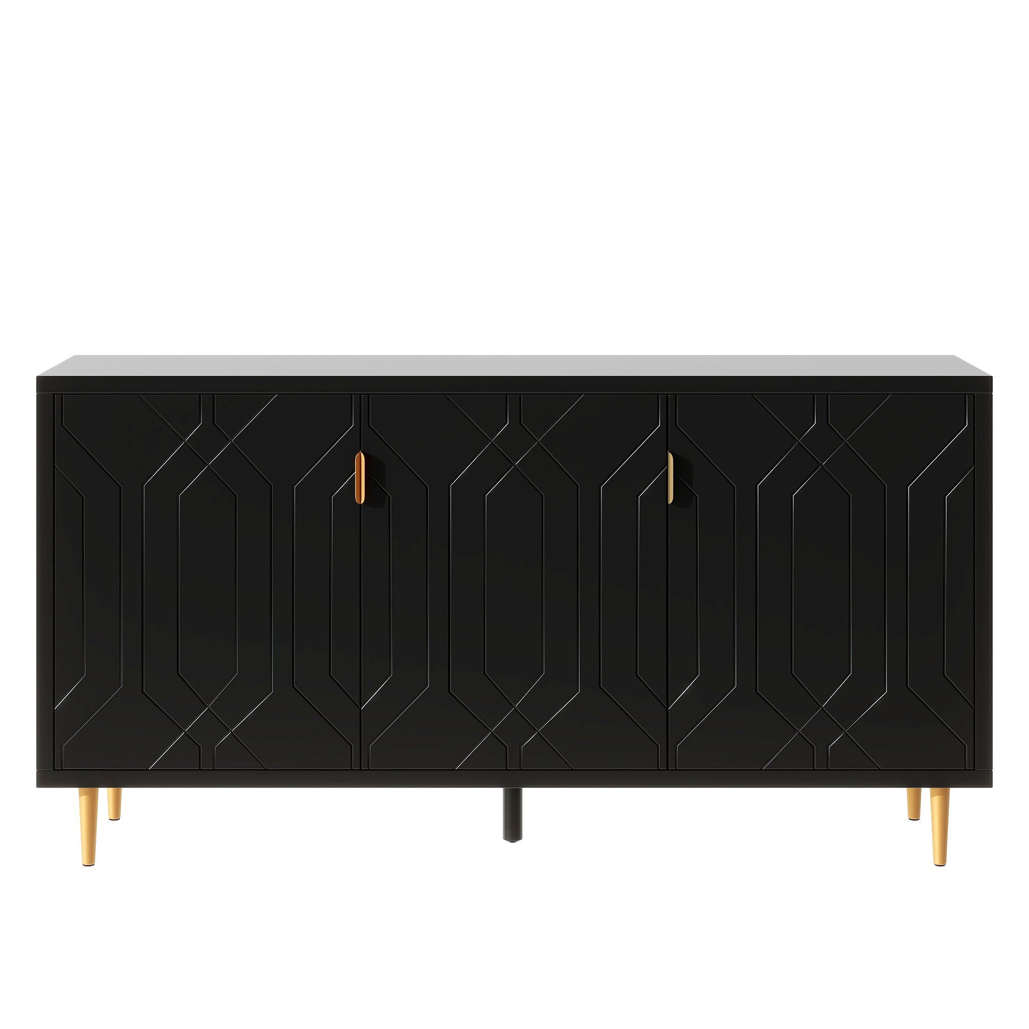 Modern TV Stand With 3 Doors And Adjustable Shelves - Best Buy Furniture