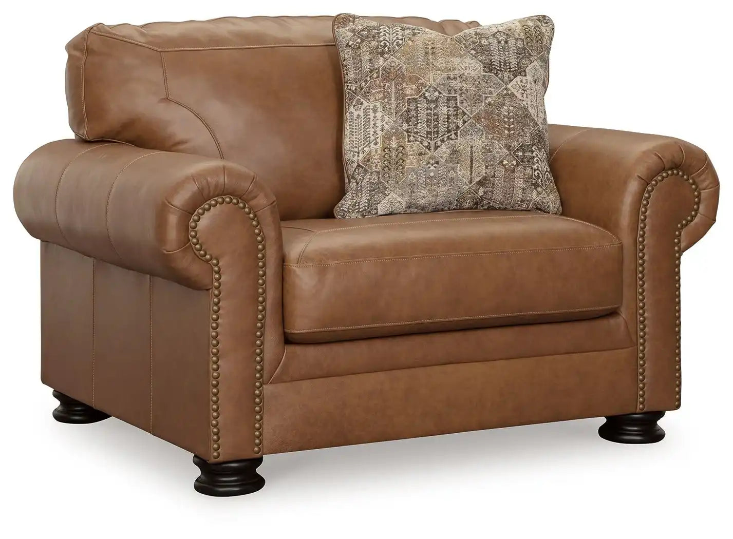 Carianna - Chair And A Half - Caramel - Best Buy Furniture