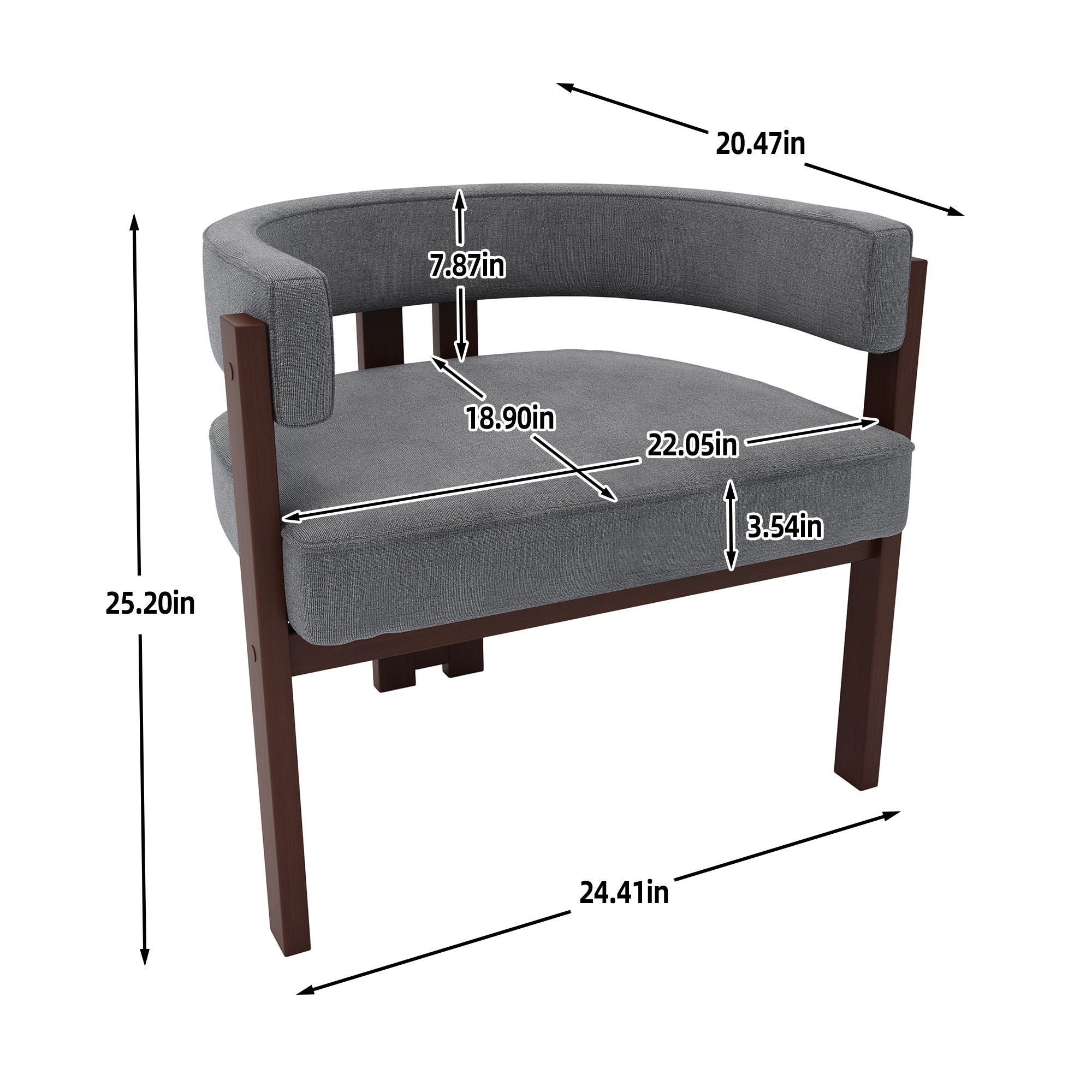 Modern Accent Teddy Upholstered Armchair - Best Buy Furniture