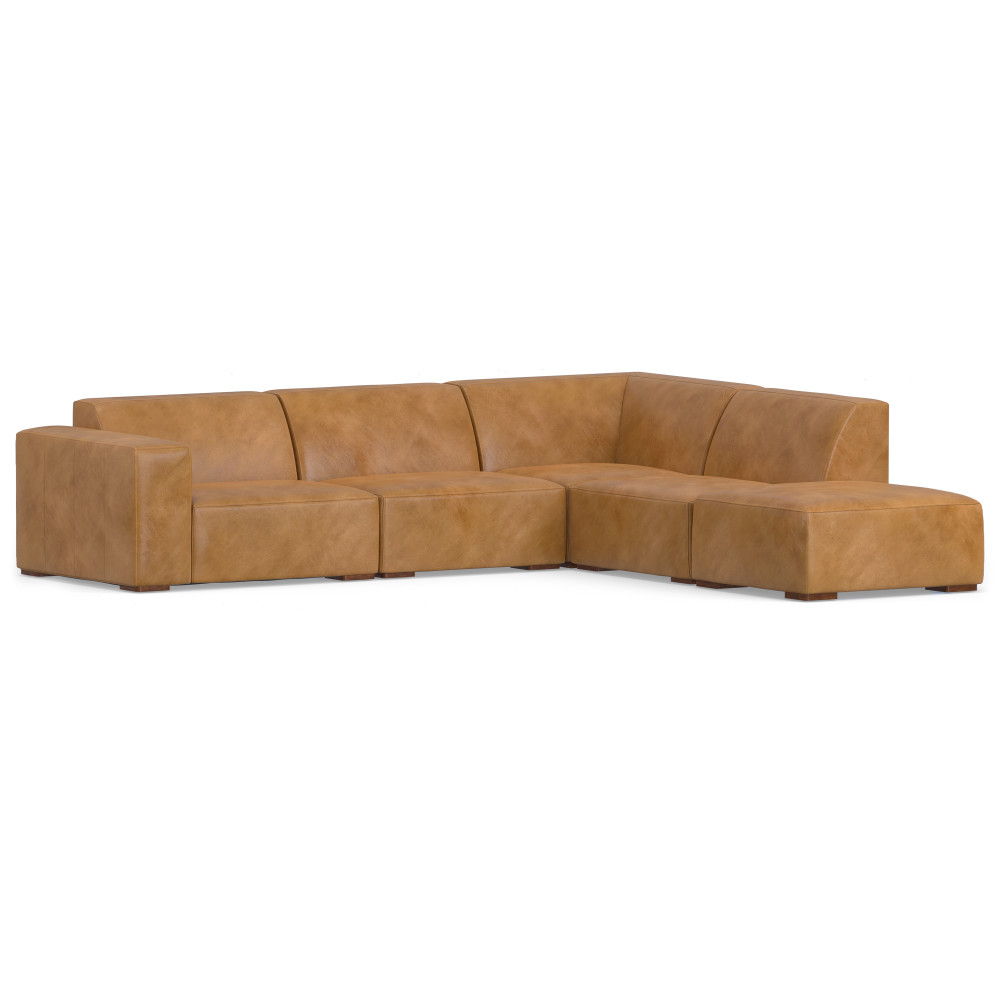 Rex - Handcrafted Sectional Sofa And Ottoman - Best Buy Furniture
