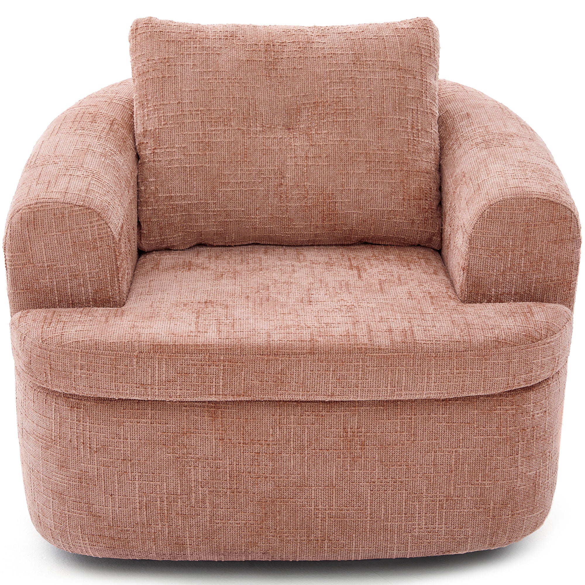 Modern Swivel Barrel Chair With Dual-Layer Cushion - Best Buy Furniture