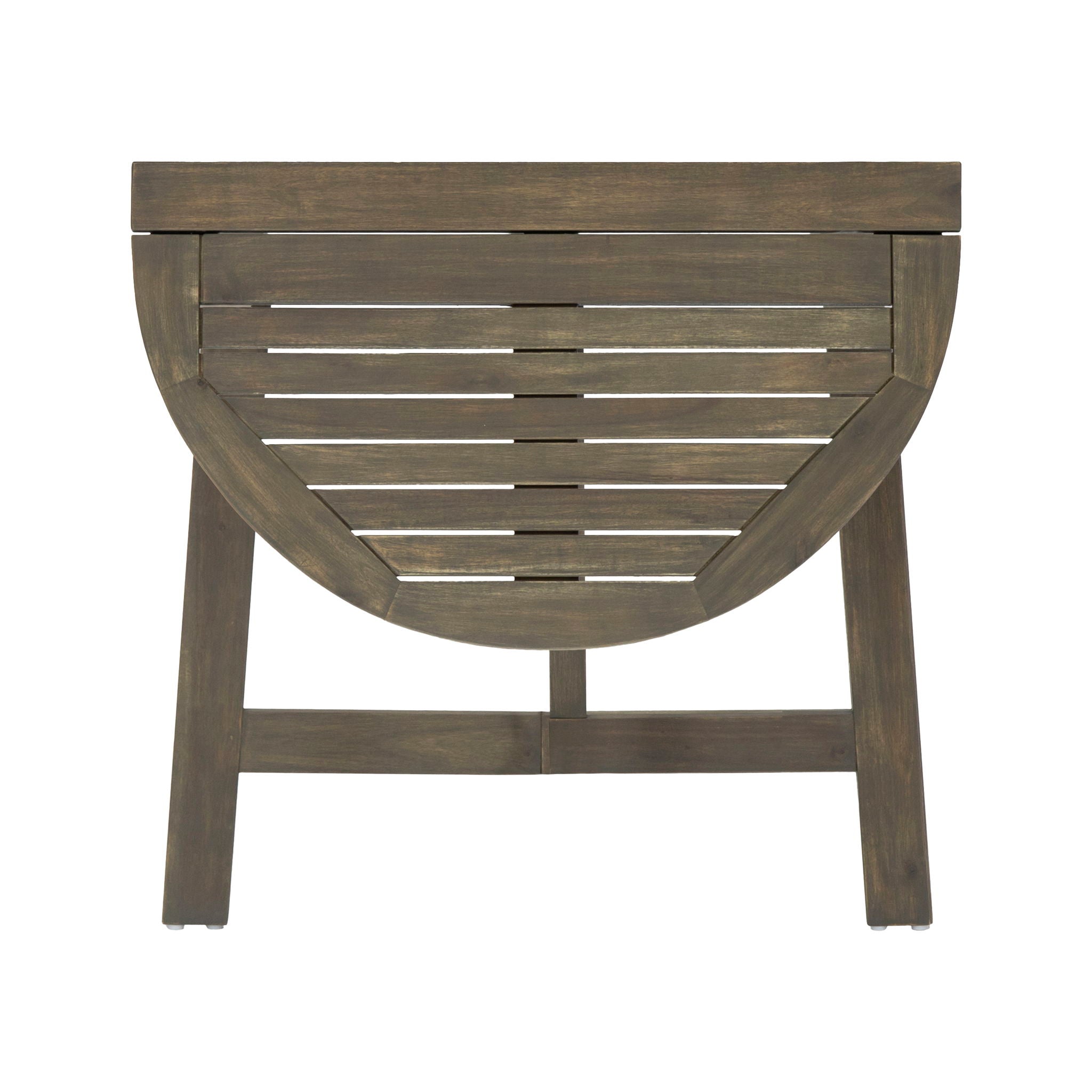 Outdoor Half Round Folding Acacia Wood Bistro Table - Best Buy Furniture