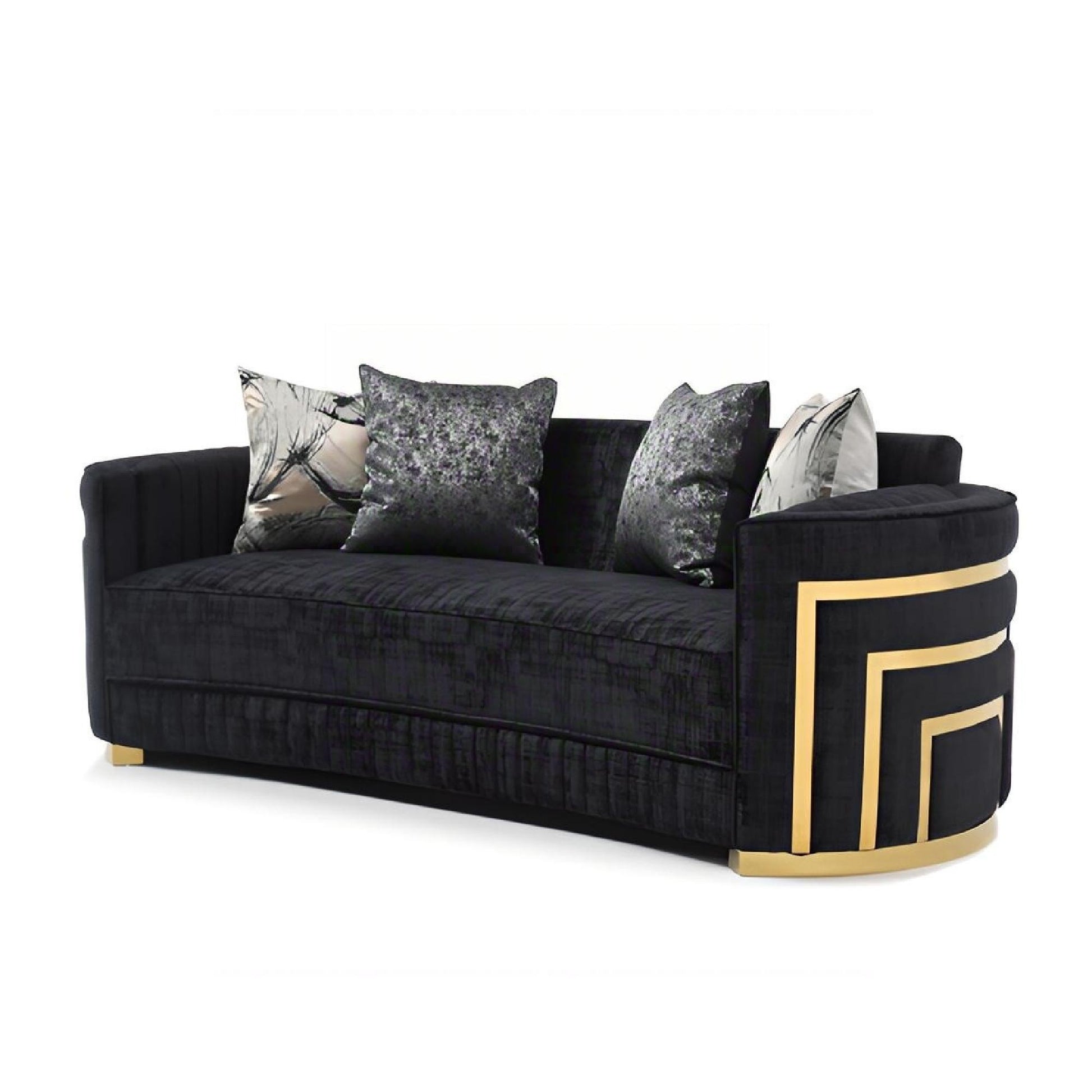 Soledad - Sofa With Upholstery And Hued Accents - Black - Best Buy Furniture