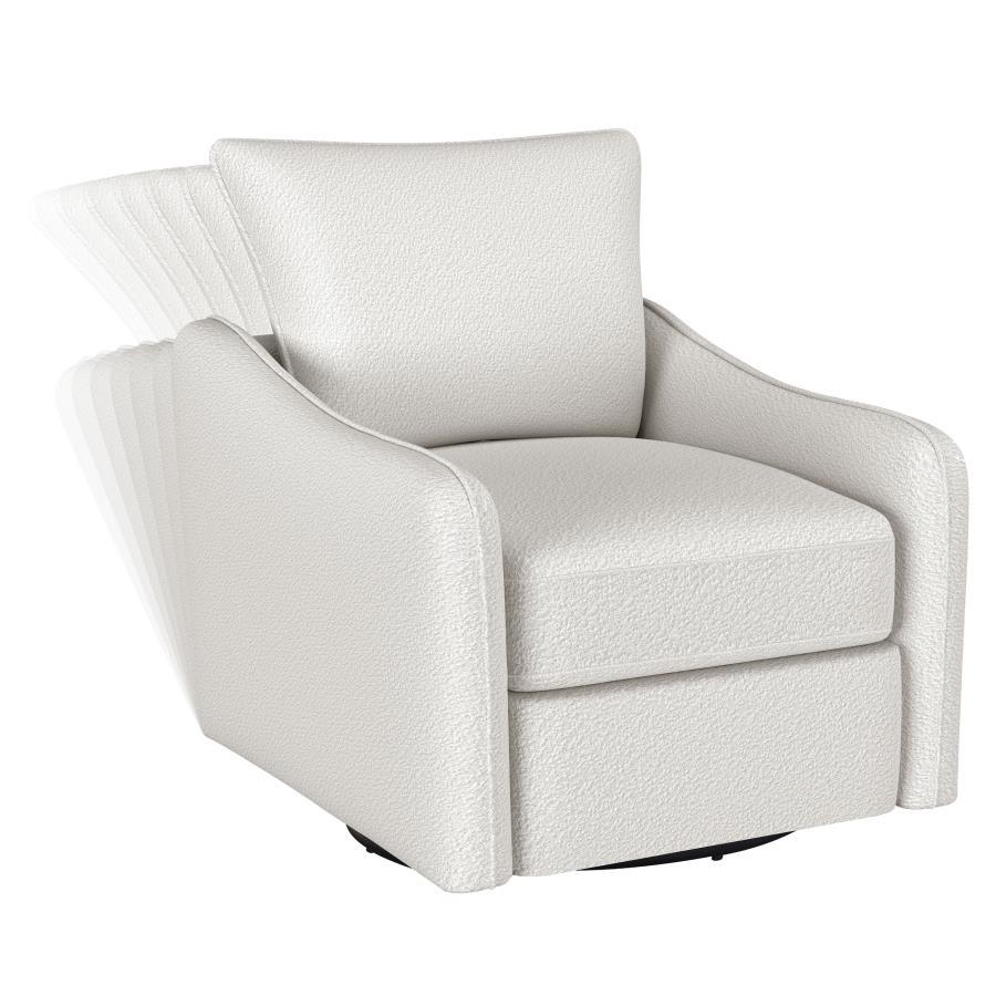 Madia - Upholstered Sloped Arm Swivel Glider Chair - Best Buy Furniture