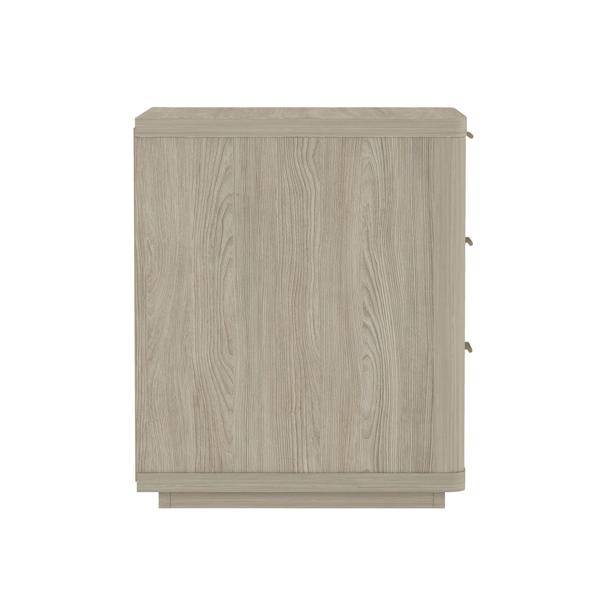 Evelyn - Nightstand With 3 Drawers, Smooth Rounded Edges
