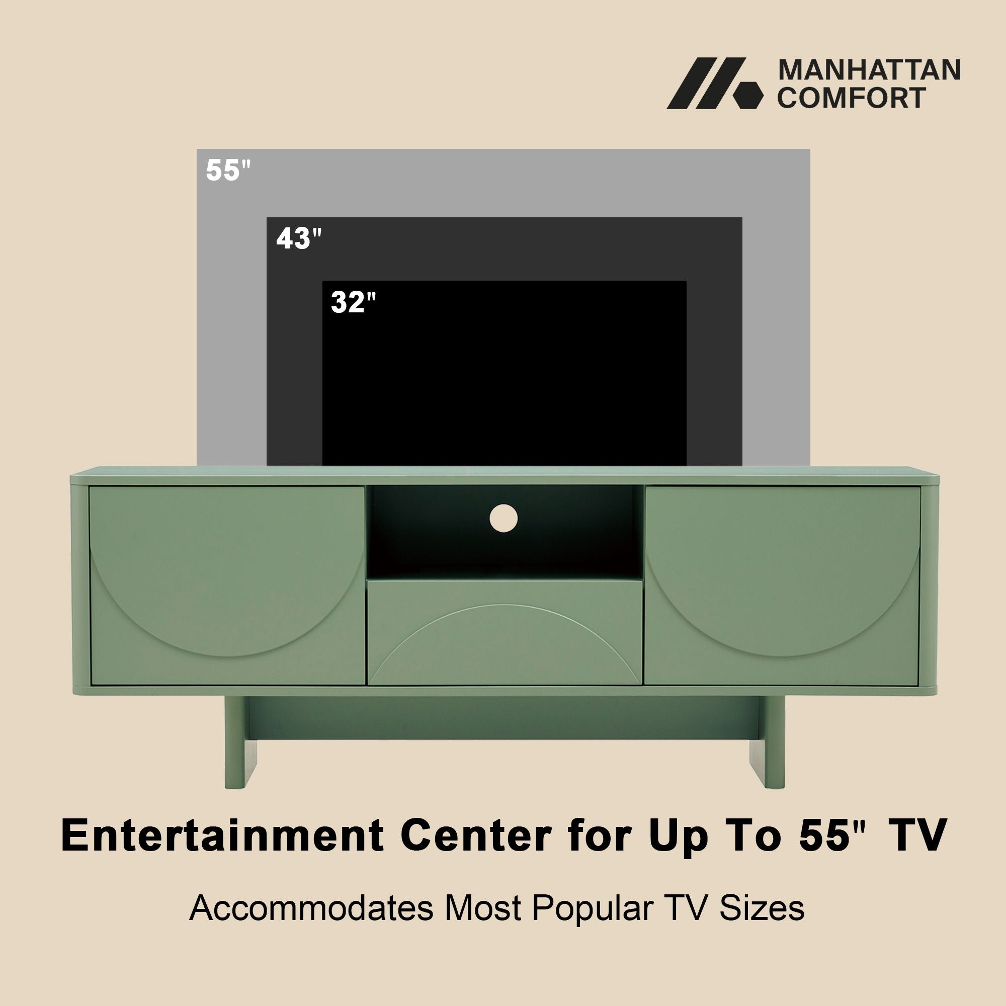 Ella - TV Stand With Adjustable Shelves