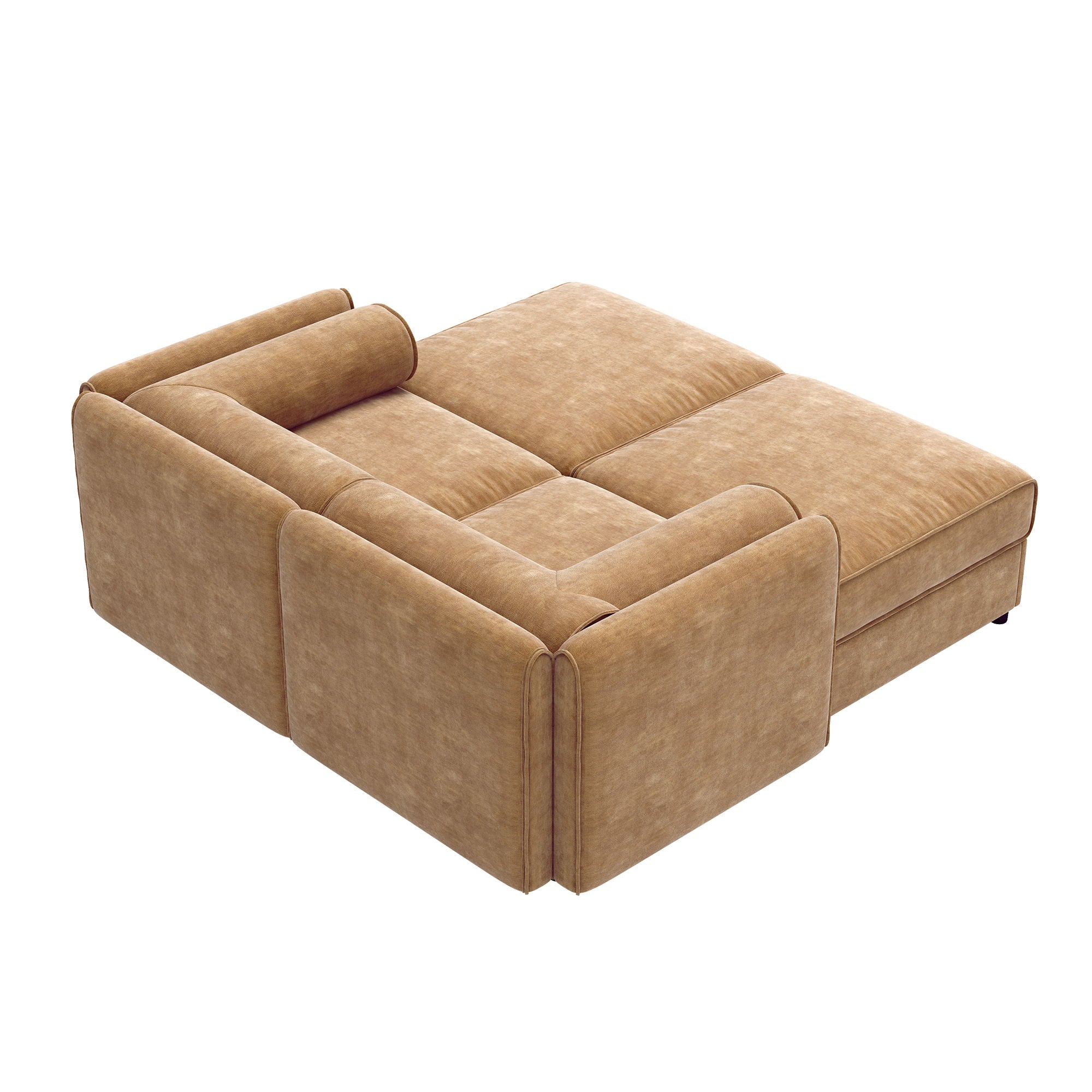 Contemporary Elegant White Chenille Sofa With Storage And Ottoman - Best Buy Furniture