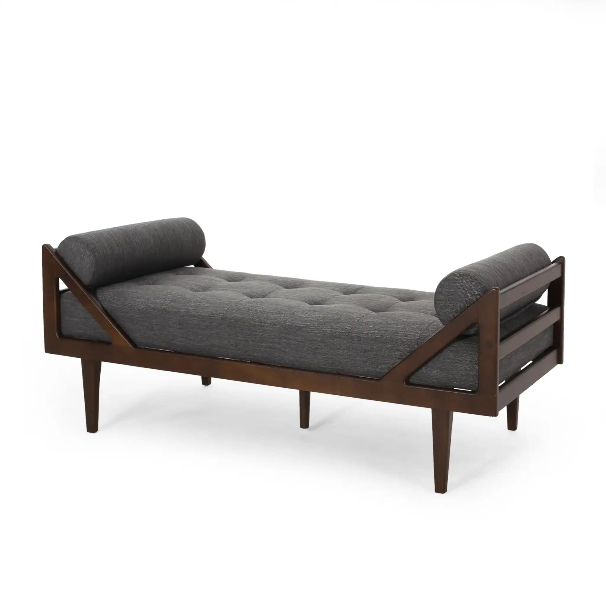 Chic Contemporary Chaise Lounge With Button Tufting And Bentwood Structure - Best Buy Furniture