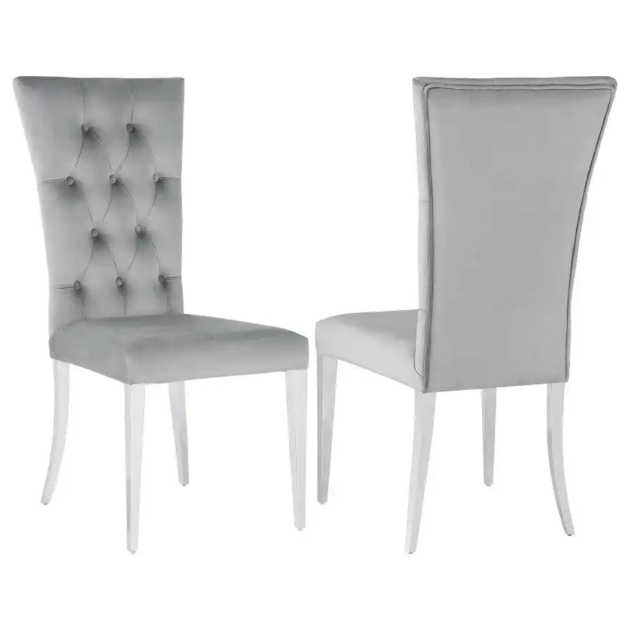 Kerwin - Velvet Upholstered Dining Side Chair (Set of 2) - Best Buy Furniture