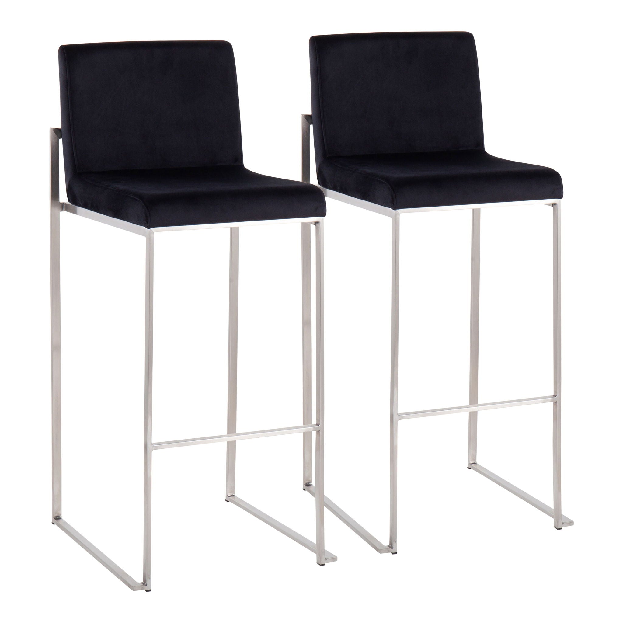 Fuji - Contemporary And Modern Elegance High Back Barstool - Best Buy Furniture