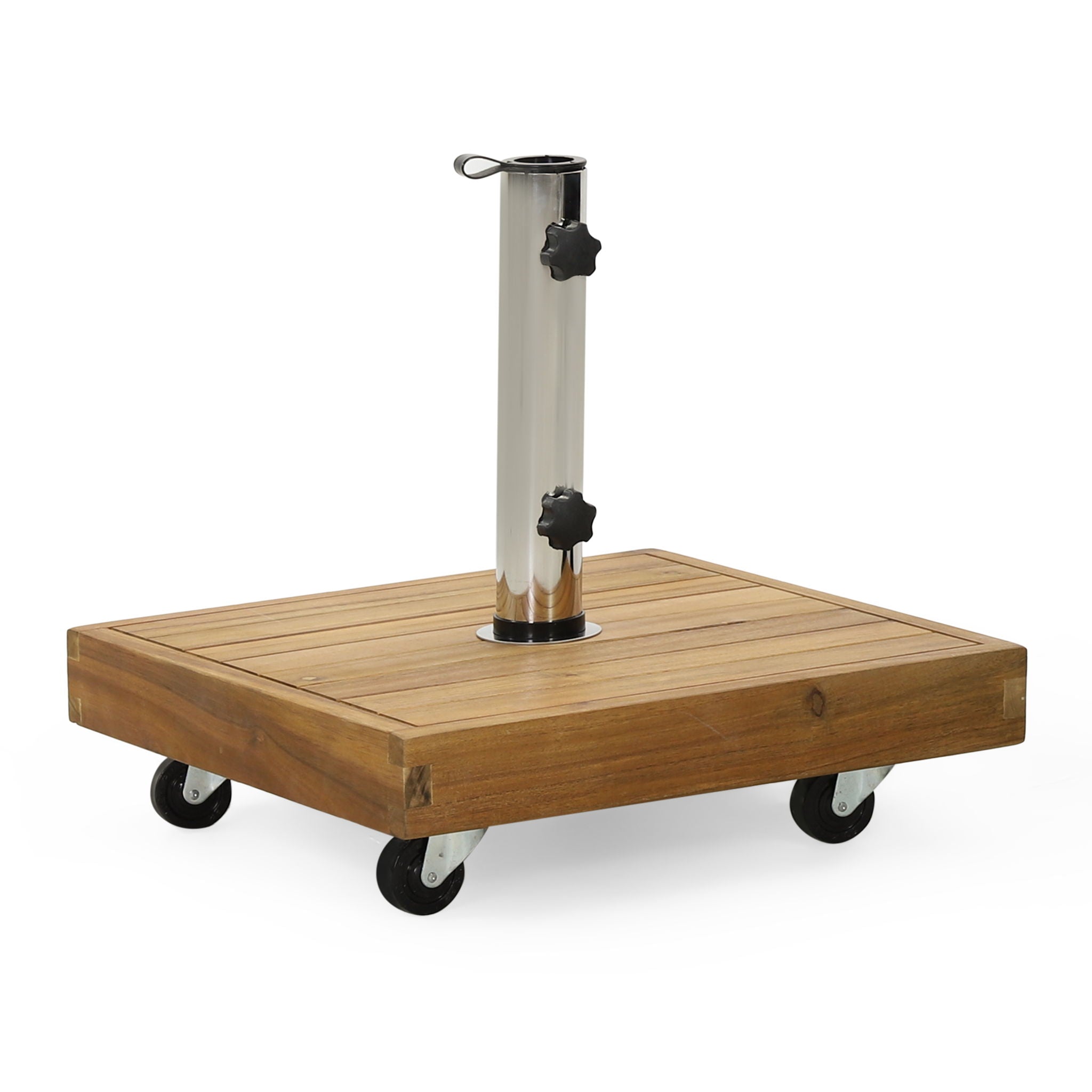 Ralph - Square Umbrella Base - Teak - Best Buy Furniture