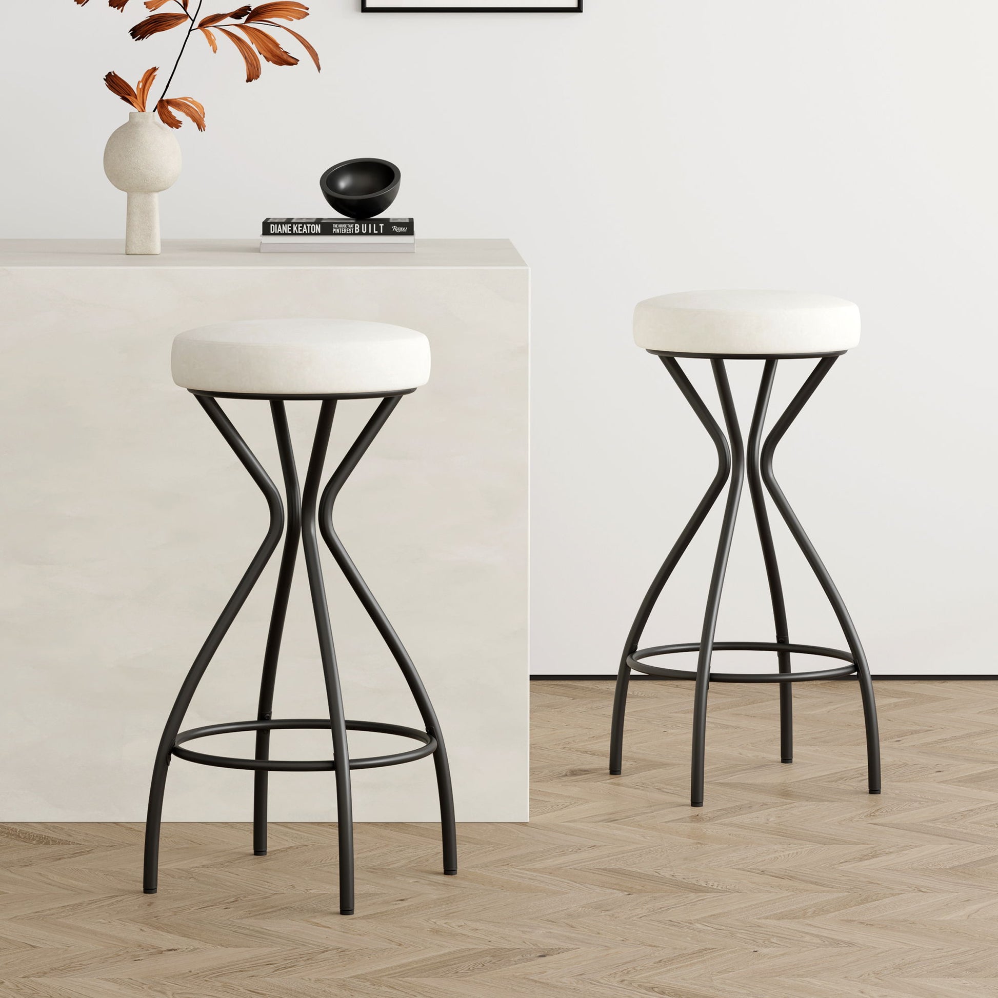 Modern Backless Bar Stools For Kitchen Island (Set of 2) - Best Buy Furniture