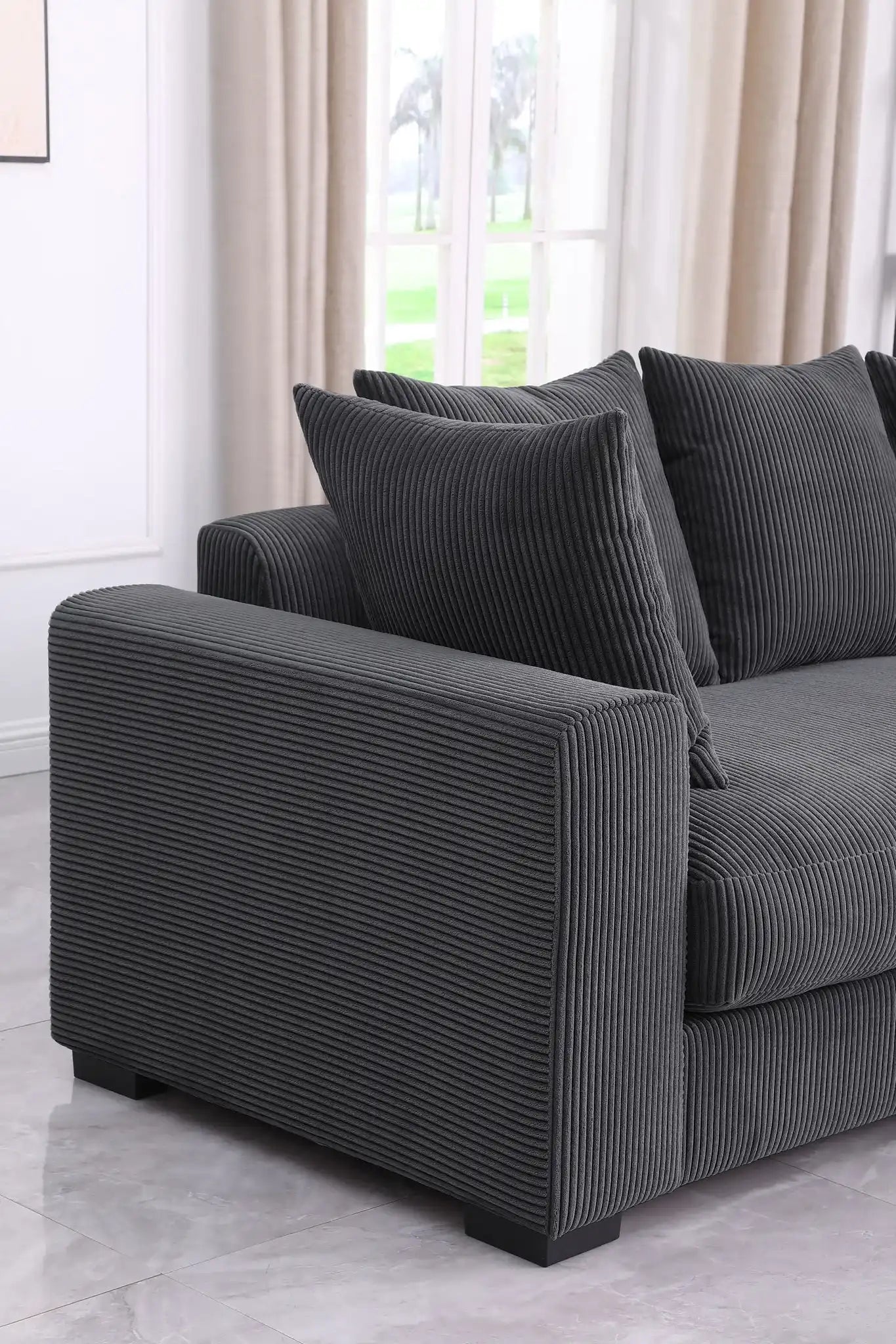 Naomi - 3 Piece Upholstered Sectional - Best Buy Furniture