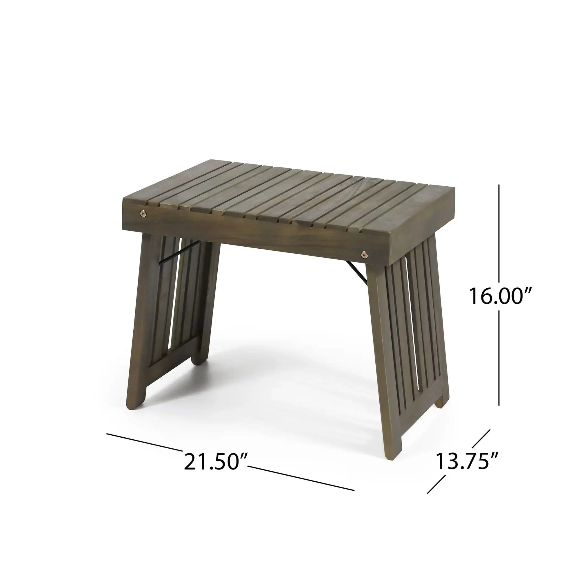 Temptation - Outdoor Foldable Side Table With Slat Design - Best Buy Furniture