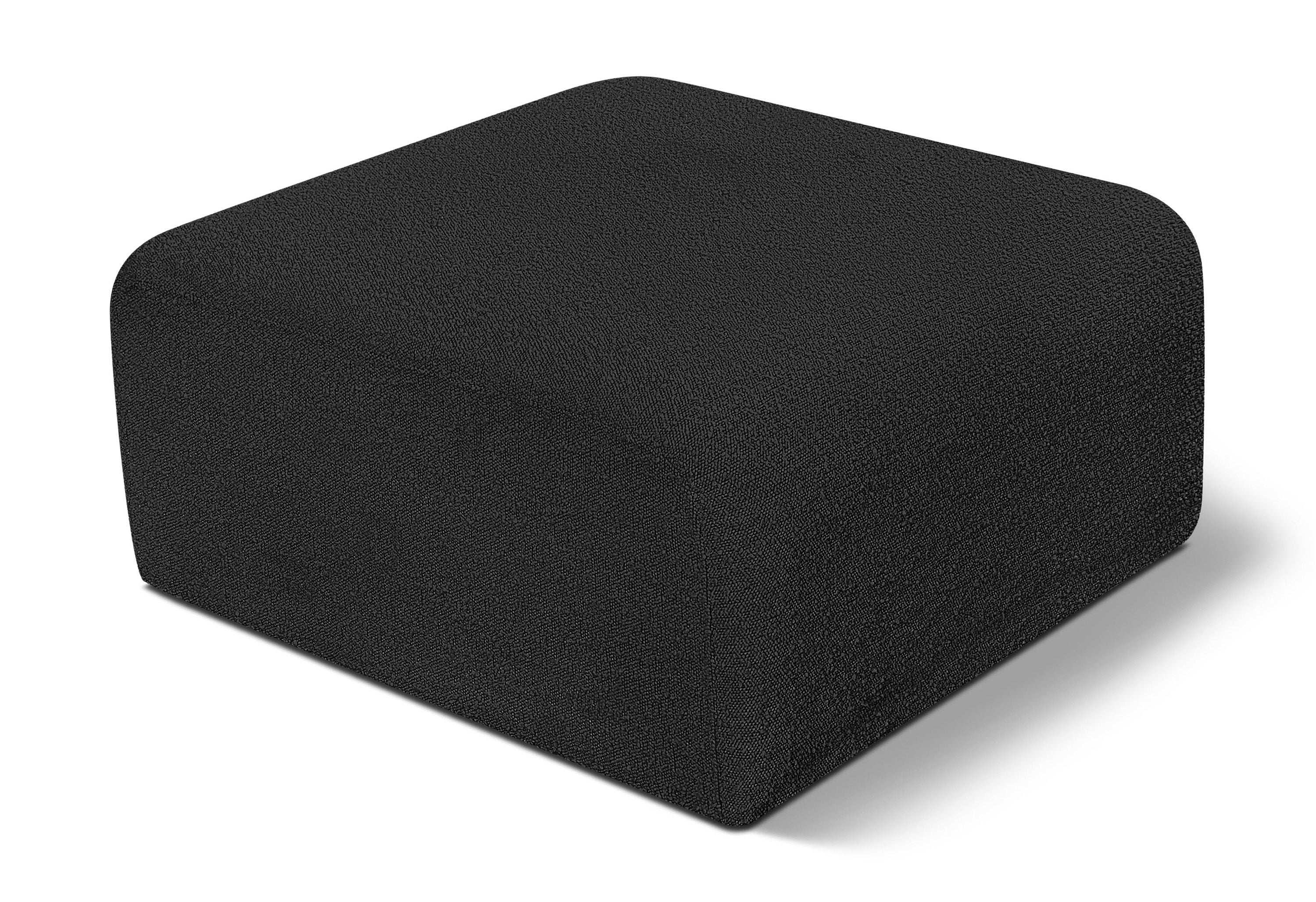 Arc - Boucle Fabric Ottoman - Best Buy Furniture