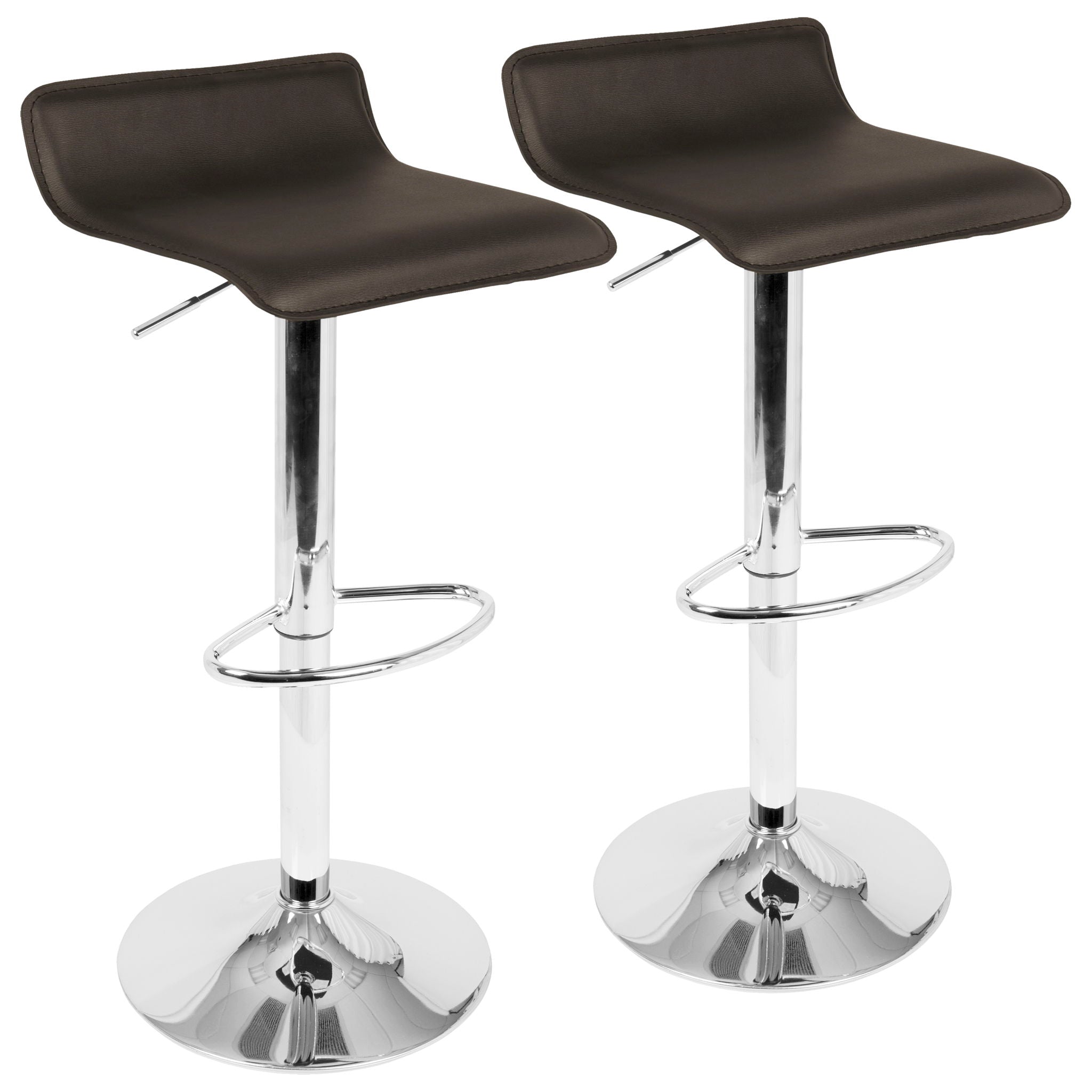 Ale - Contemporary Adjustable Barstool (Set of 2) - Best Buy Furniture