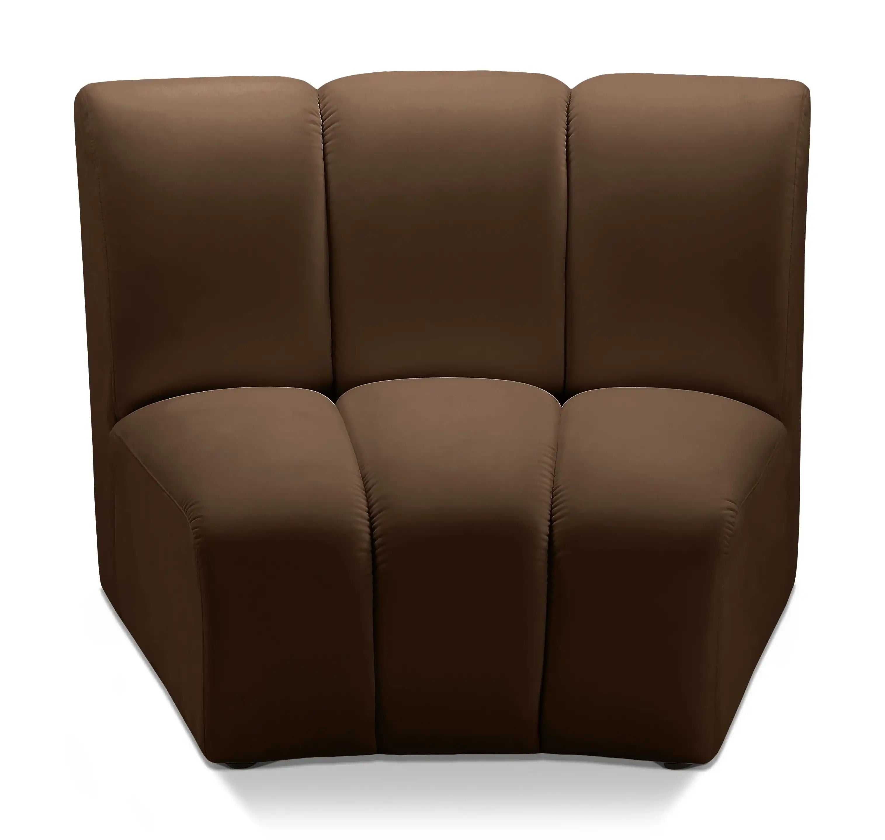 Infinity - Fabric Modular Chair - Brown - Best Buy Furniture