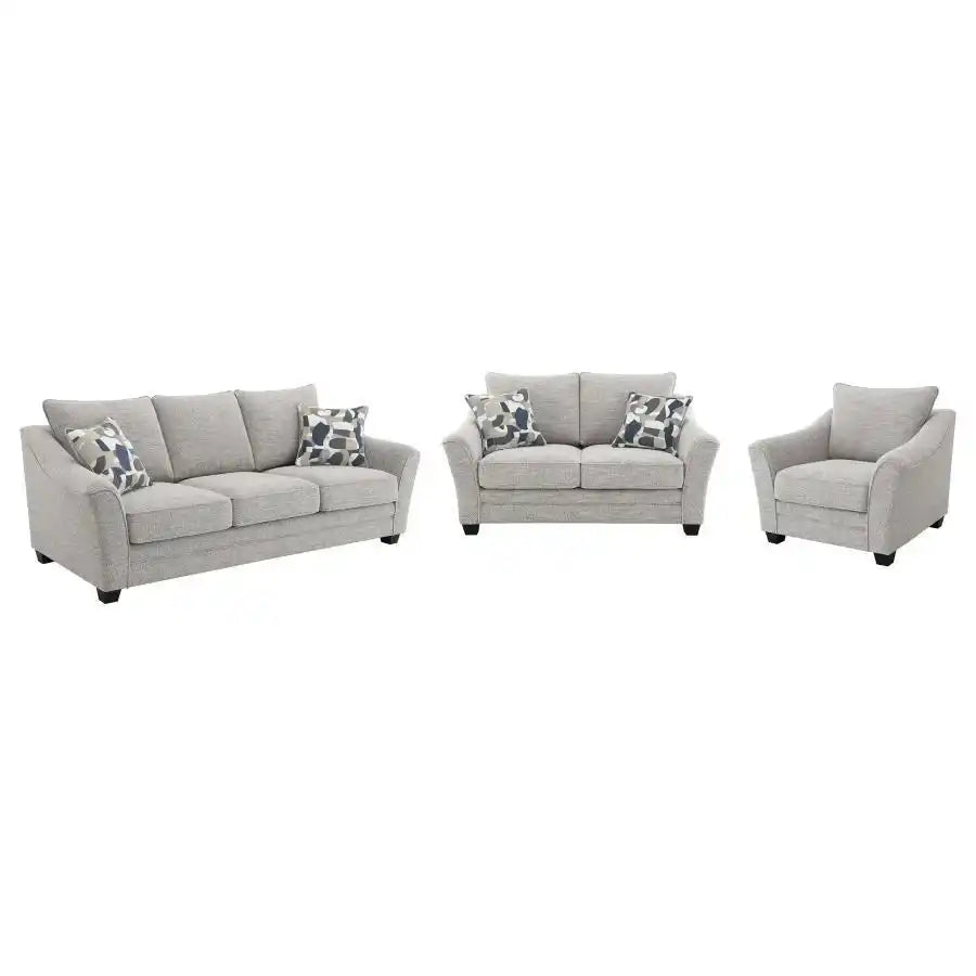 Tomkins - Boucle Upholstered Sofa Set - Best Buy Furniture