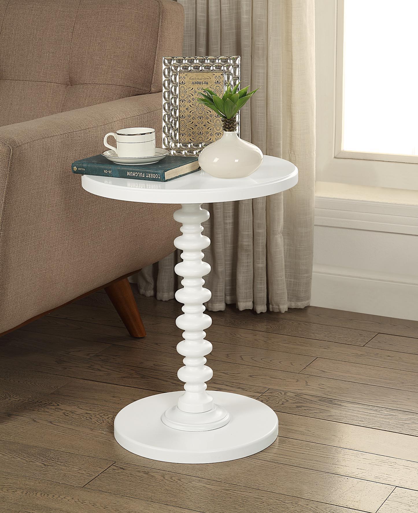 Acton - Accent Table - White - Best Buy Furniture