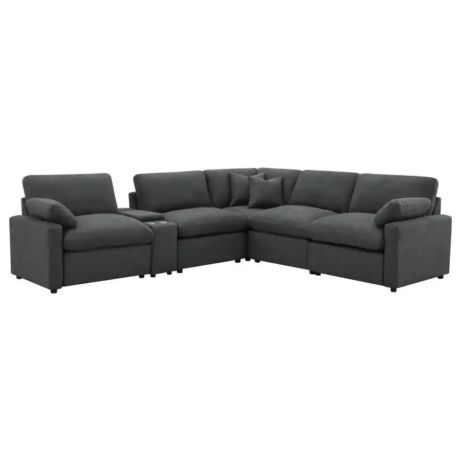 Collins - 6-Piece Modular Power Reclining Sectional - Best Buy Furniture