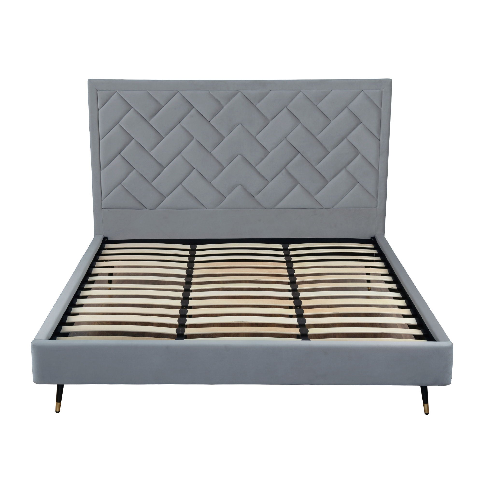 Crosby - Bed With Upholstered Headboard And Slats