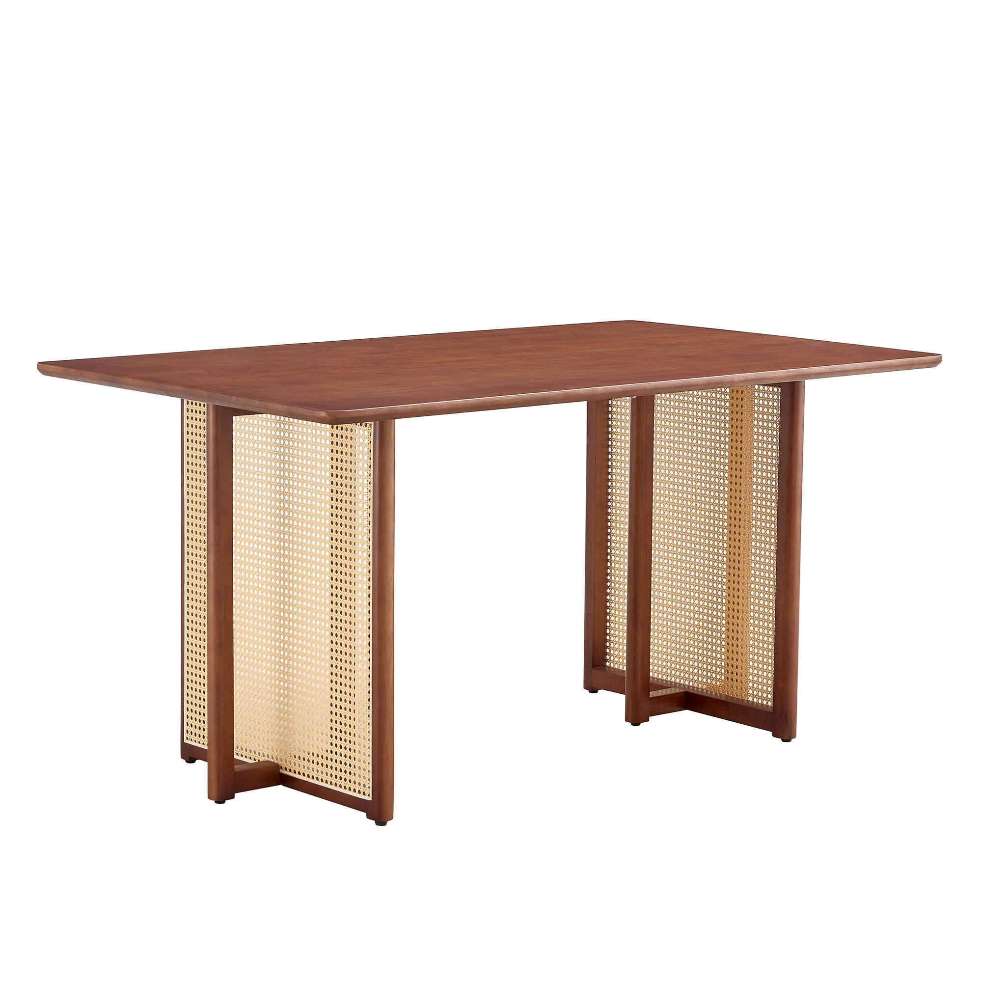 Dining Table With Imitation Rattan Design For Dining Room - Best Buy Furniture