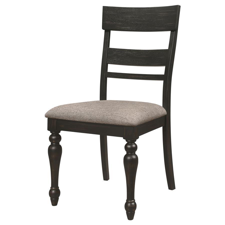 Bridget - Wood Dining Side Chair (Set of 2) - Charcoal - Best Buy Furniture