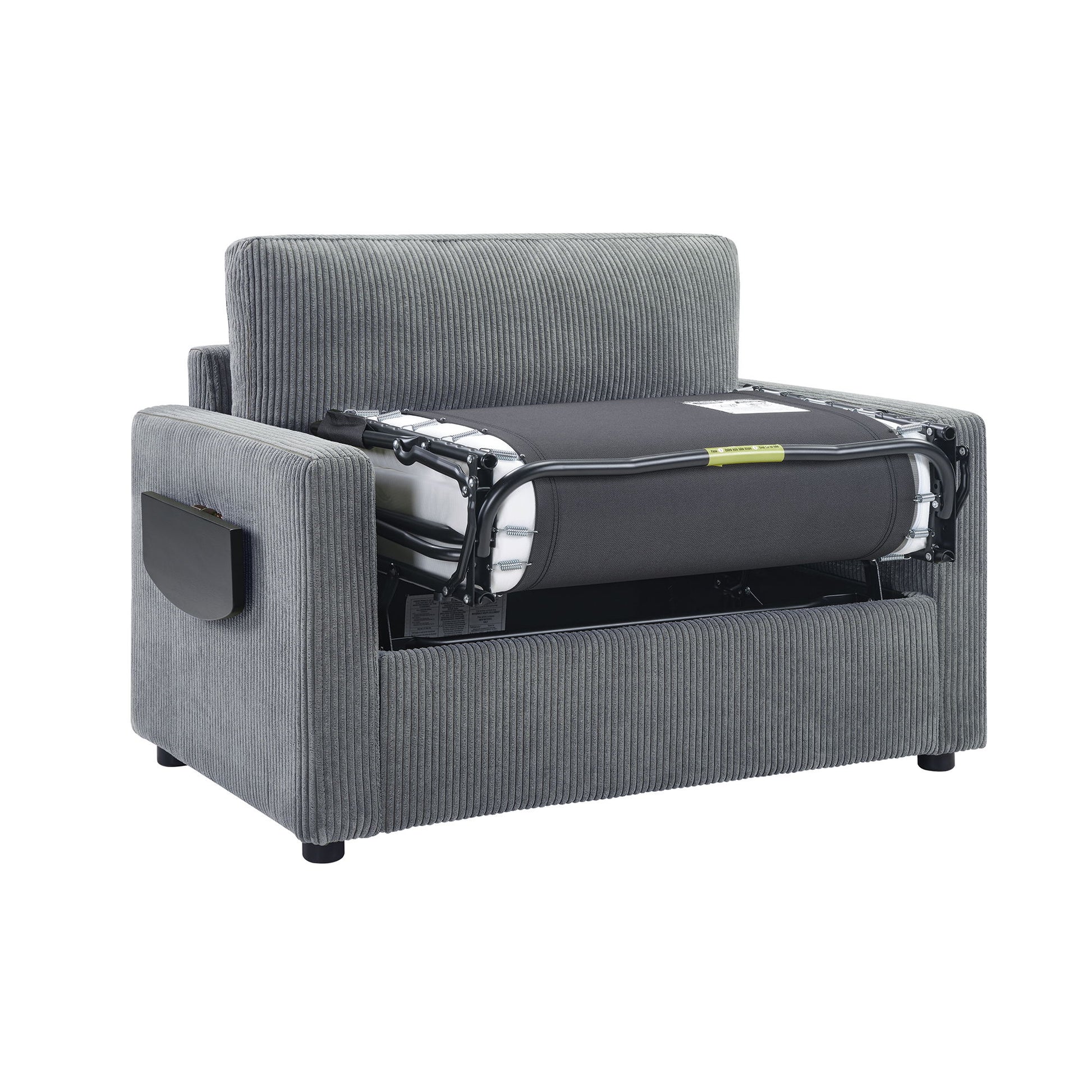 Sleeper Sofa With Foldable Mattress, USB Ports, Side Table & Storage Pocket - Best Buy Furniture