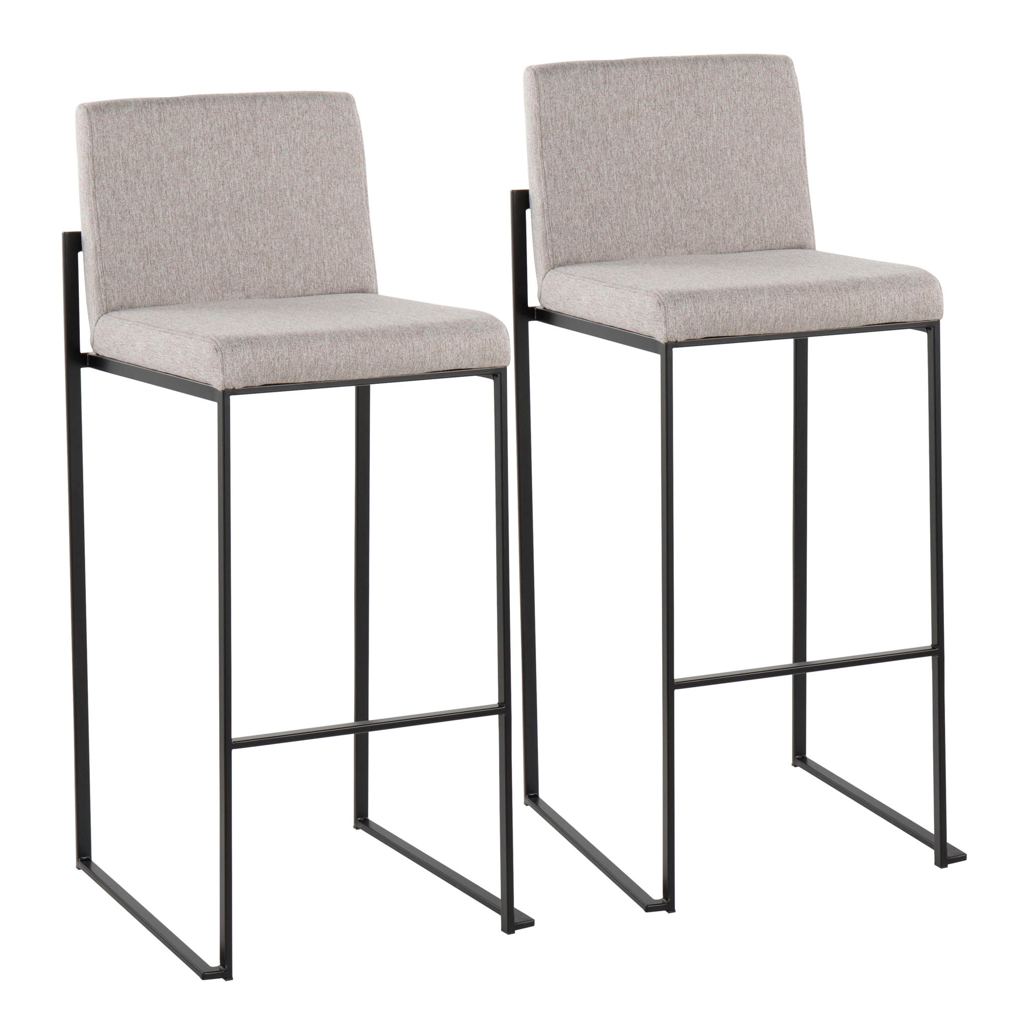 Fuji - Contemporary High Back Barstool Elegant Design - Best Buy Furniture