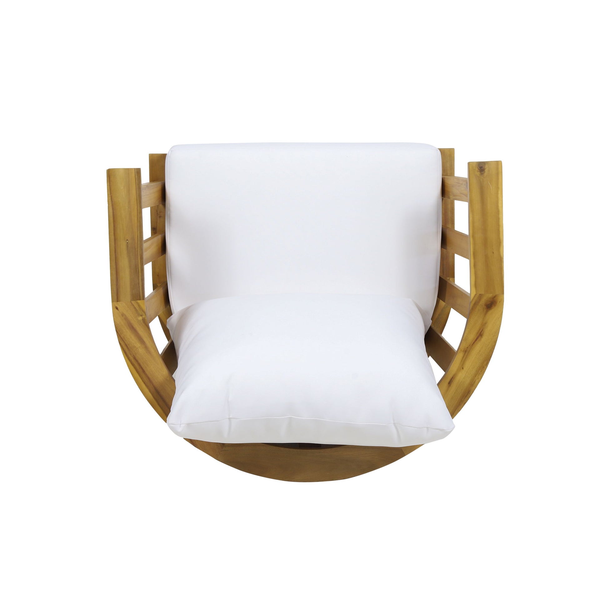 Patio Furniture Set, Outdoor Acacia Wood Patio Club Chair With Table - Best Buy Furniture