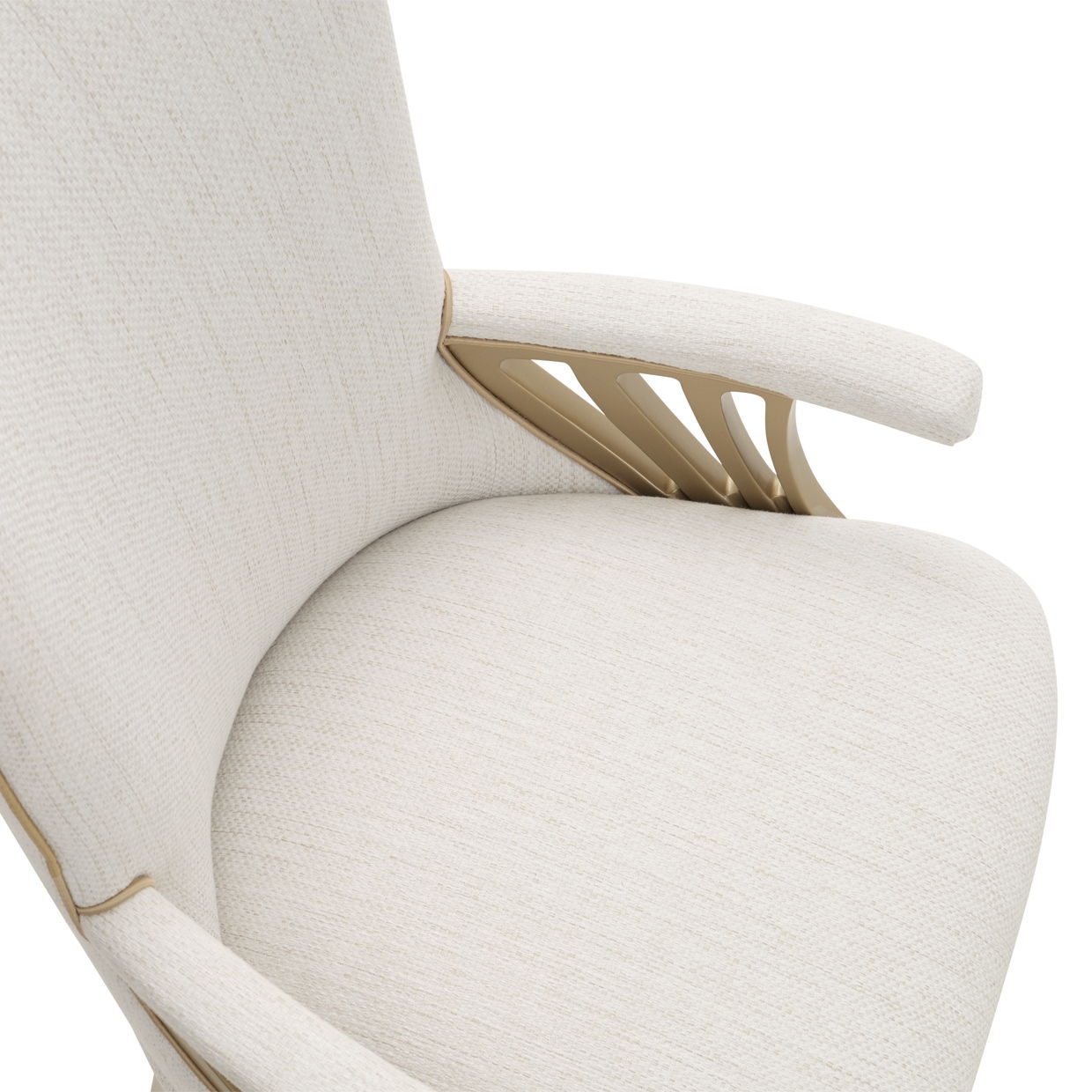 La Terrazza - Dining Arm Chair (Set of 2) - Creamy Pearl - Best Buy Furniture