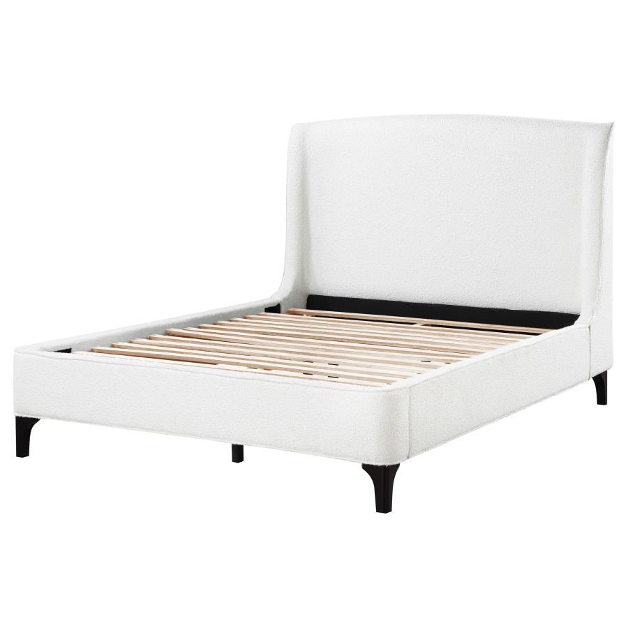 Mosby - Upholstered Wingback Bed - Best Buy Furniture