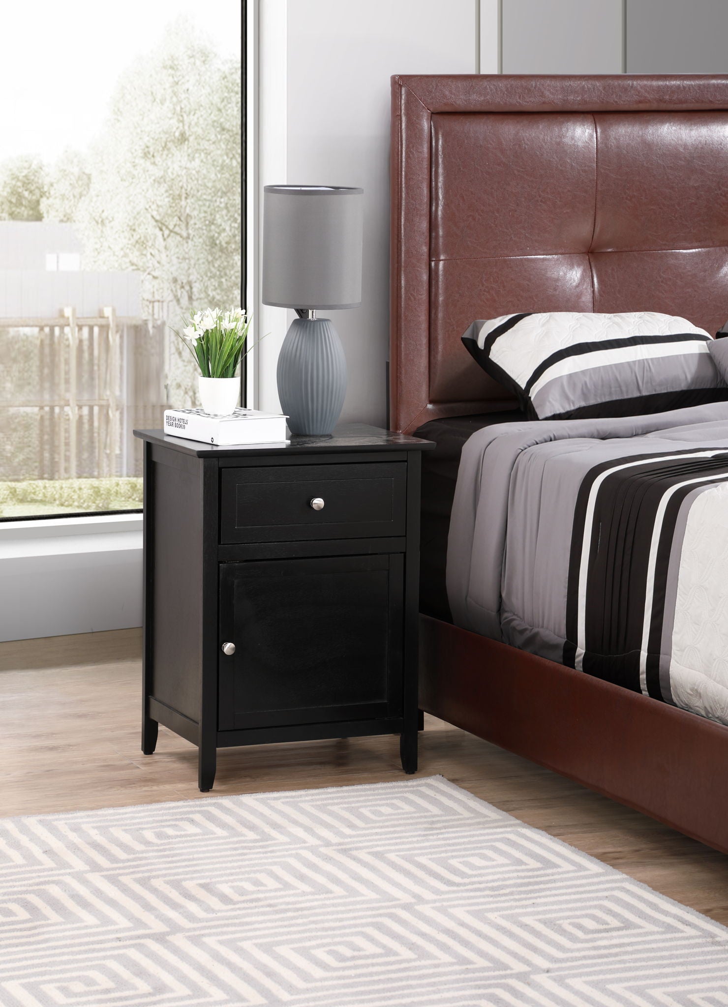 Izzy - 1 Drawer /1 Door Nightstand - Best Buy Furniture