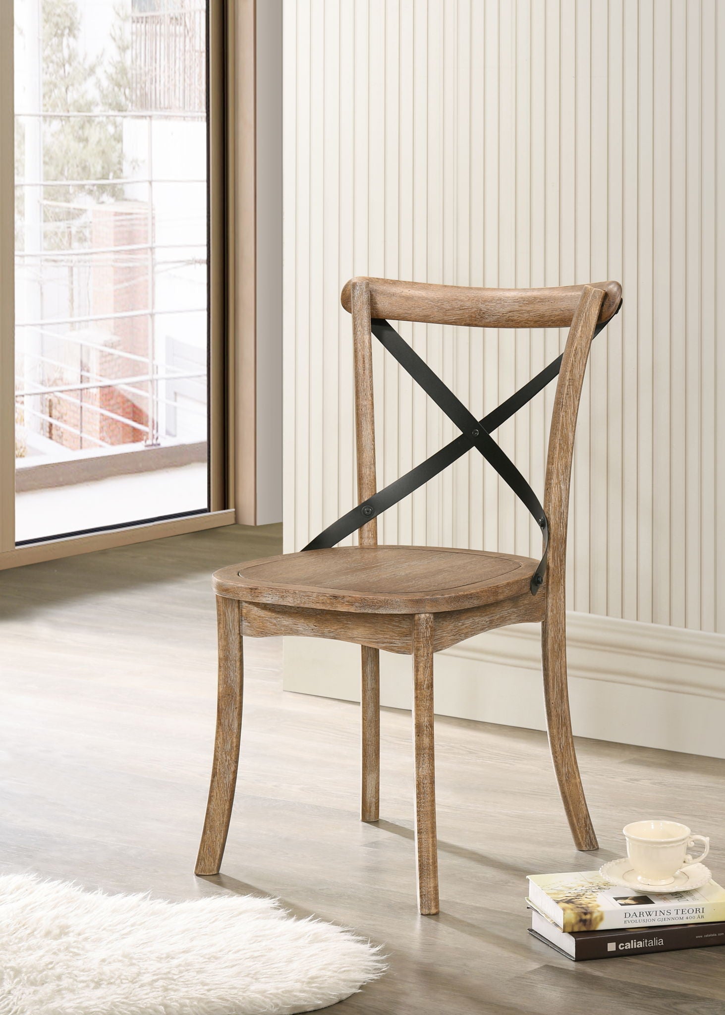 Kendric - Rustic Side Chair (Set of 2) - Oak - Best Buy Furniture