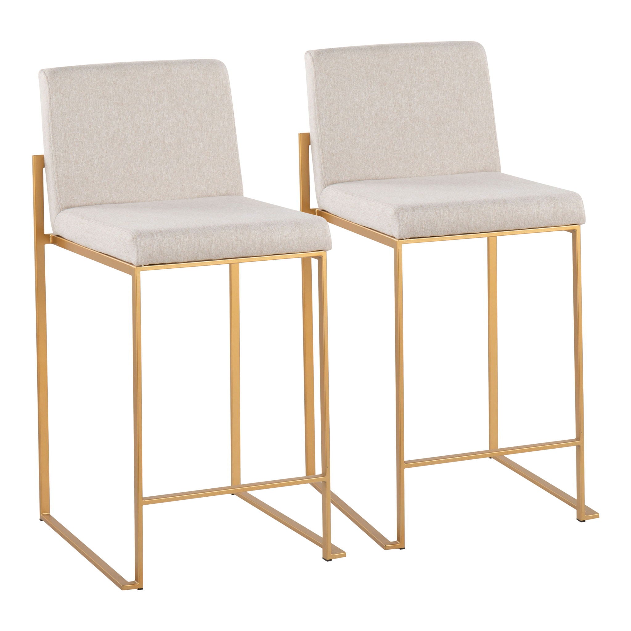 Fuji - Contemporary High Back Stylish Counter Stool - Best Buy Furniture